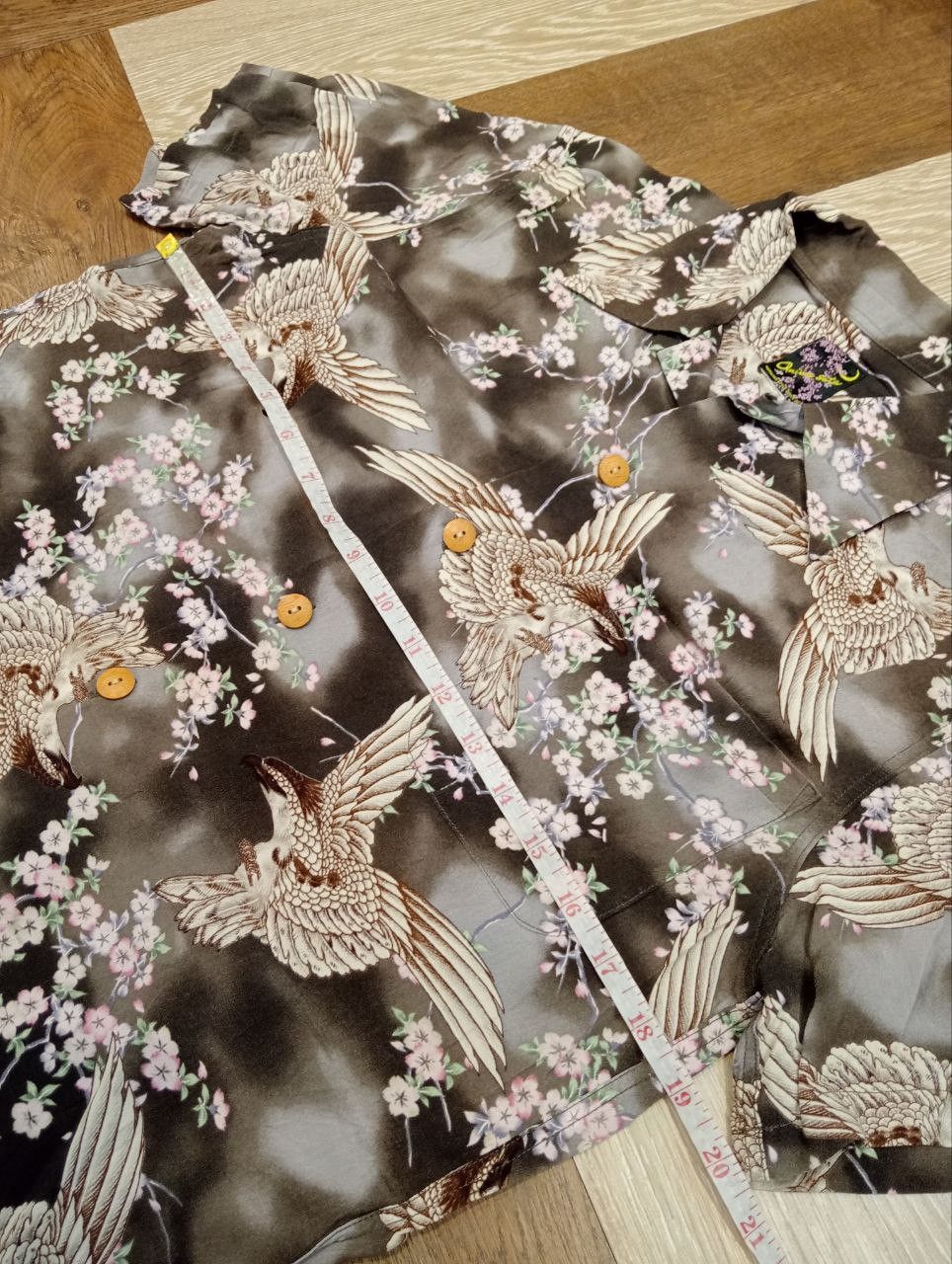 Japanese Brand ONIWA SOTO JAPAN ALOHA EAGLE HAWAIIAN SHIRT Size US M / EU 48-50 / 2 - 10 Thumbnail