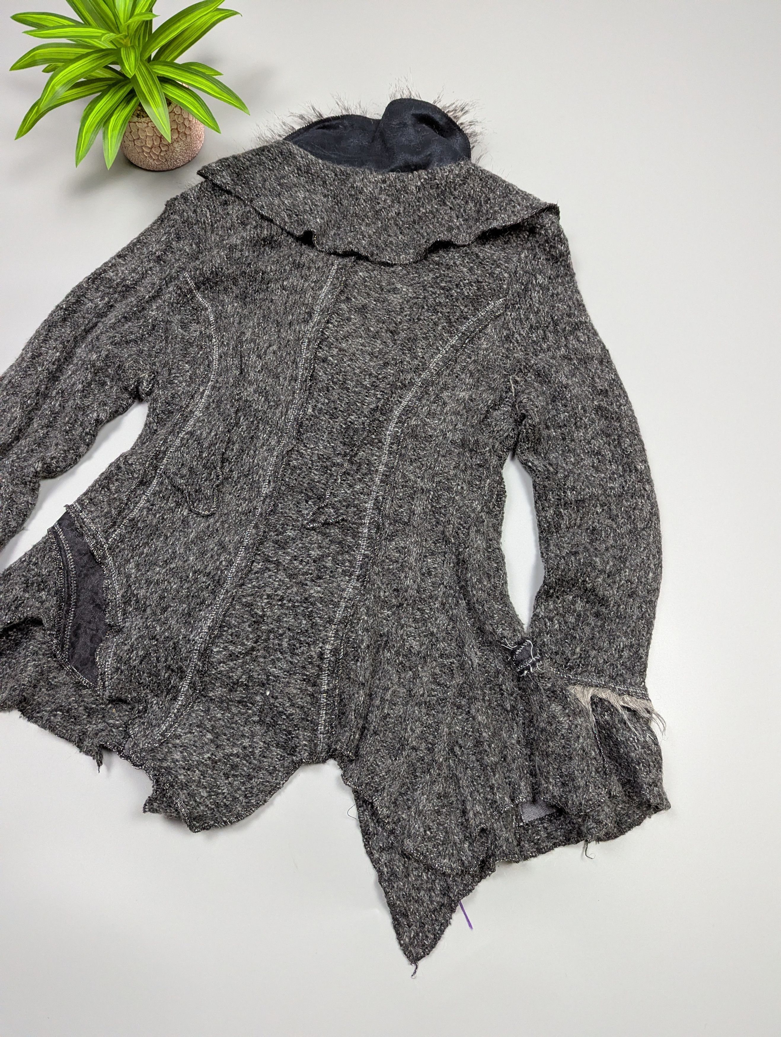 Japanese Brand Juju Christine Vintage Steampunk Wool Cardigan Gothic Size L / US 10 / IT 46 - 15 Thumbnail