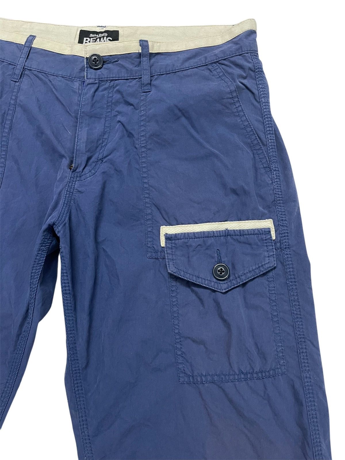 Beams Plus × Kith Beams Military Drawstring Short Pants Navy Style Size US 32 / EU 48 - 3 Thumbnail
