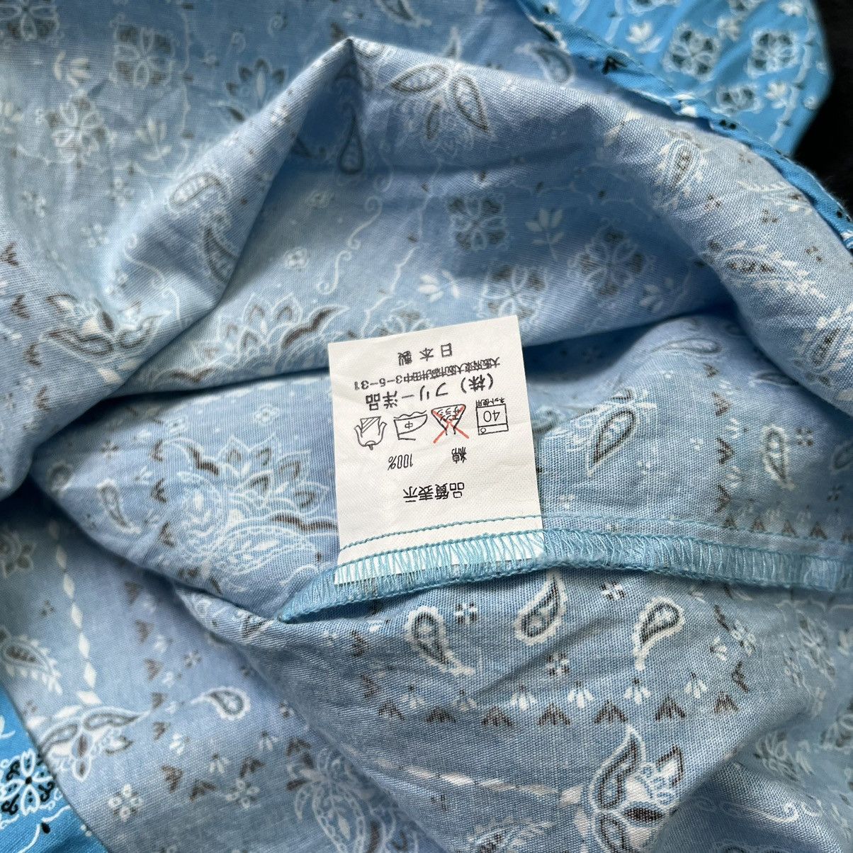 Japanese Brand Blue Ball Bandana Paisley long sleeve Western shirt Size US M / EU 48-50 / 2 - 9 Thumbnail