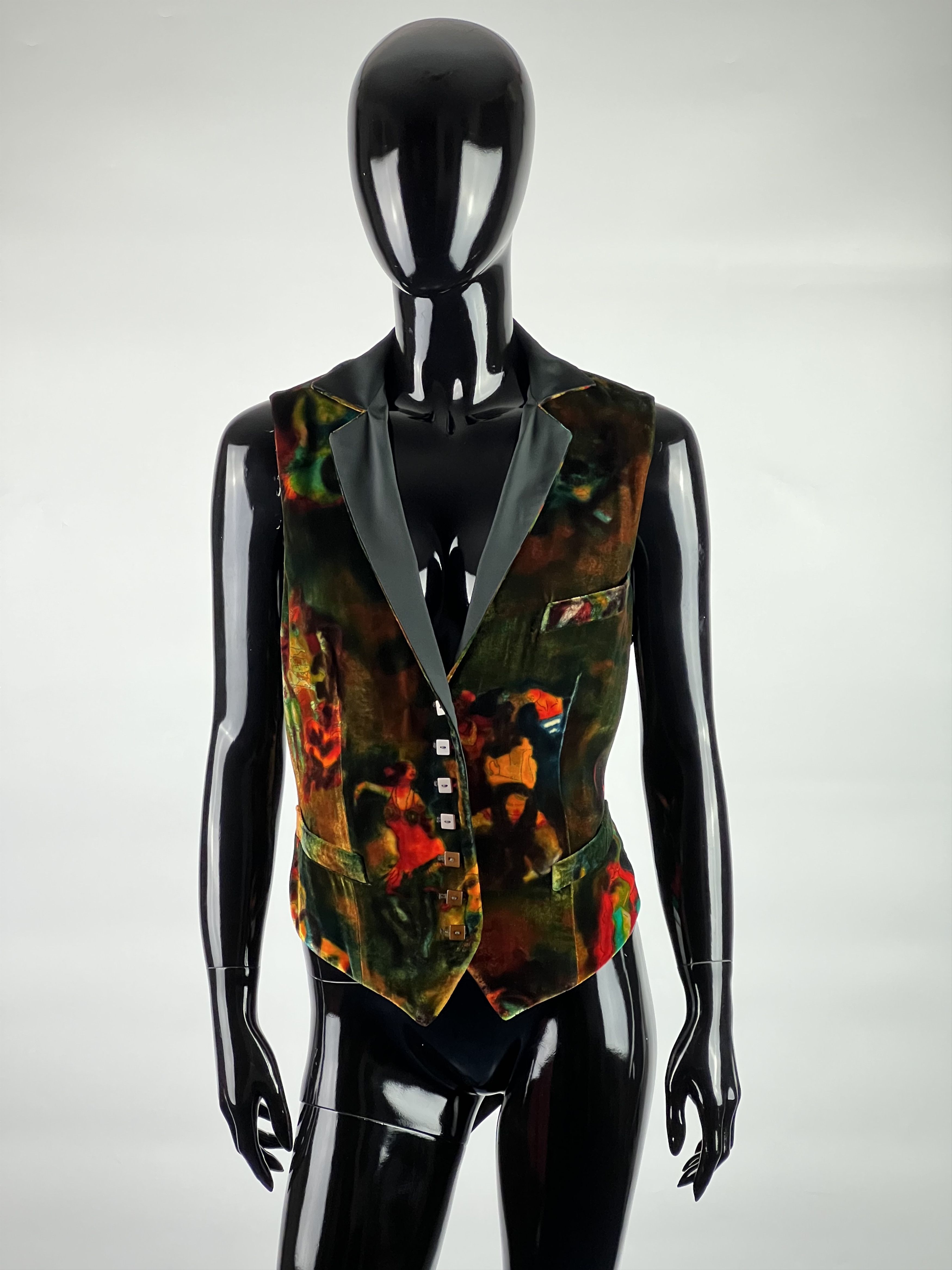 Jean Paul Gaultier Jean Paul Gaultier Vintage Silk Printed Vest US10 Size M / US 6-8 / IT 42-44 - 1 Thumbnail