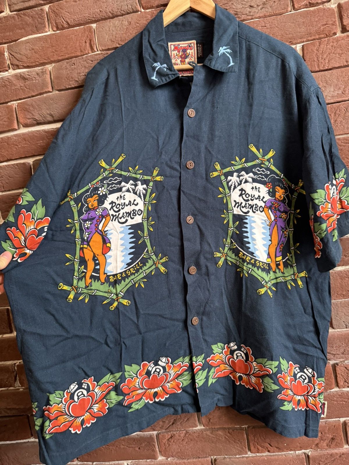 Mambo Vintage 90s MAMBO Shirt Traditional Tattoo Australia Hawaii Size US L / EU 52-54 / 3 - 7 Thumbnail