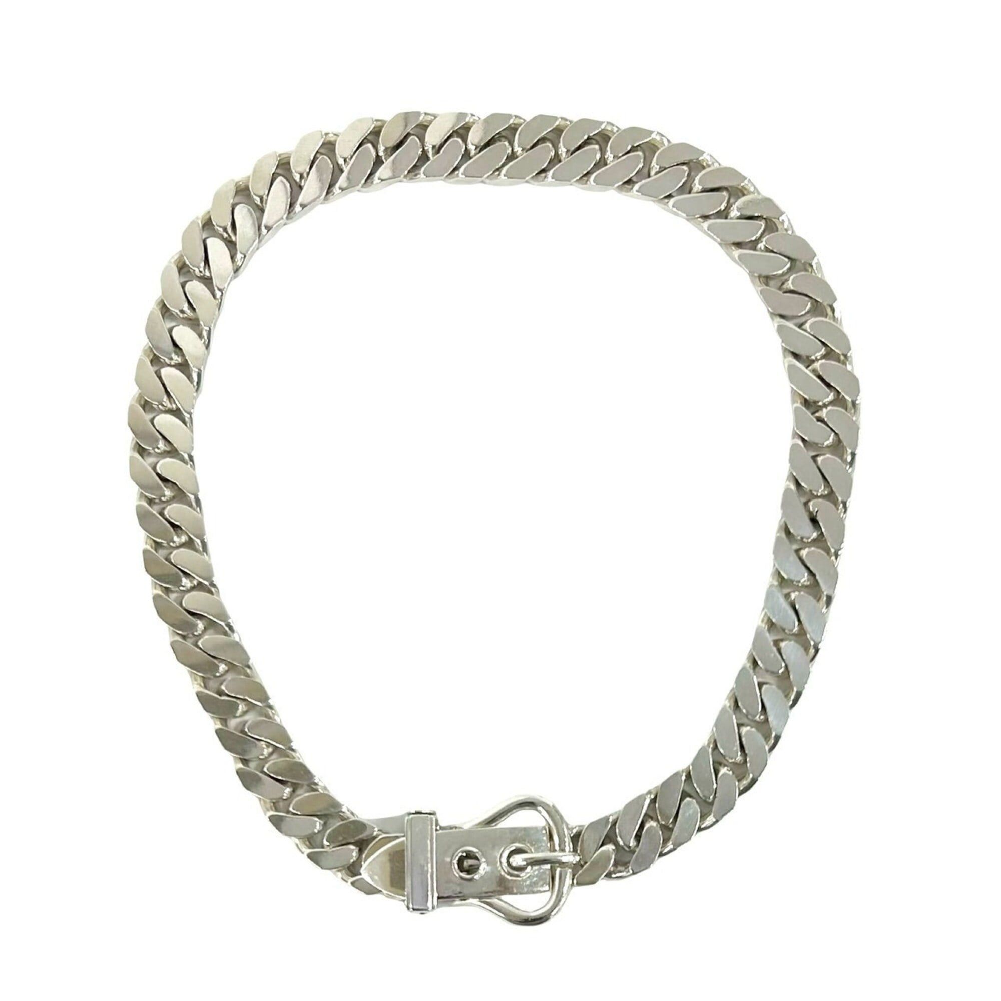 Hermes HERMES Boucles Sellier Sterling Silver 925 Chain Necklace Choker Accessory 33521 Size ONE SIZE - 1 Thumbnail