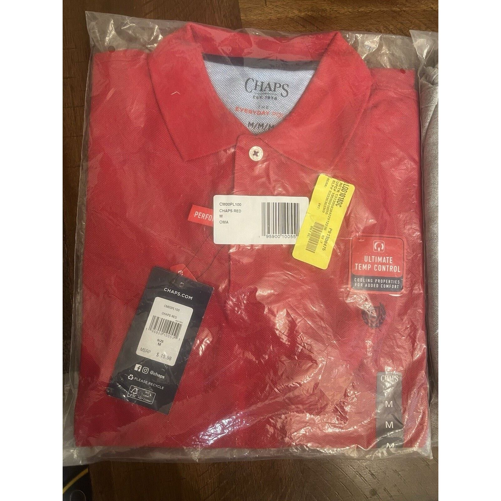 Chaps CHAPS POLO GOLF SHIRT MENS RED & GRAY MEDIUM LOT OF 2 Size US M / EU 48-50 / 2 - 6 Thumbnail