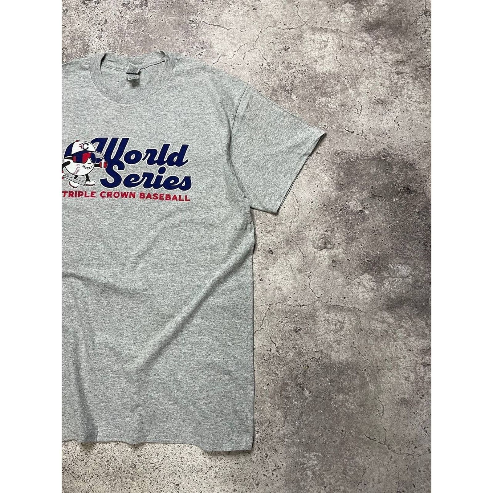 Other Vintage Triple Crown Baseball T-Shirt Gray World Series Tee Size US M / EU 48-50 / 2 - 3 Thumbnail