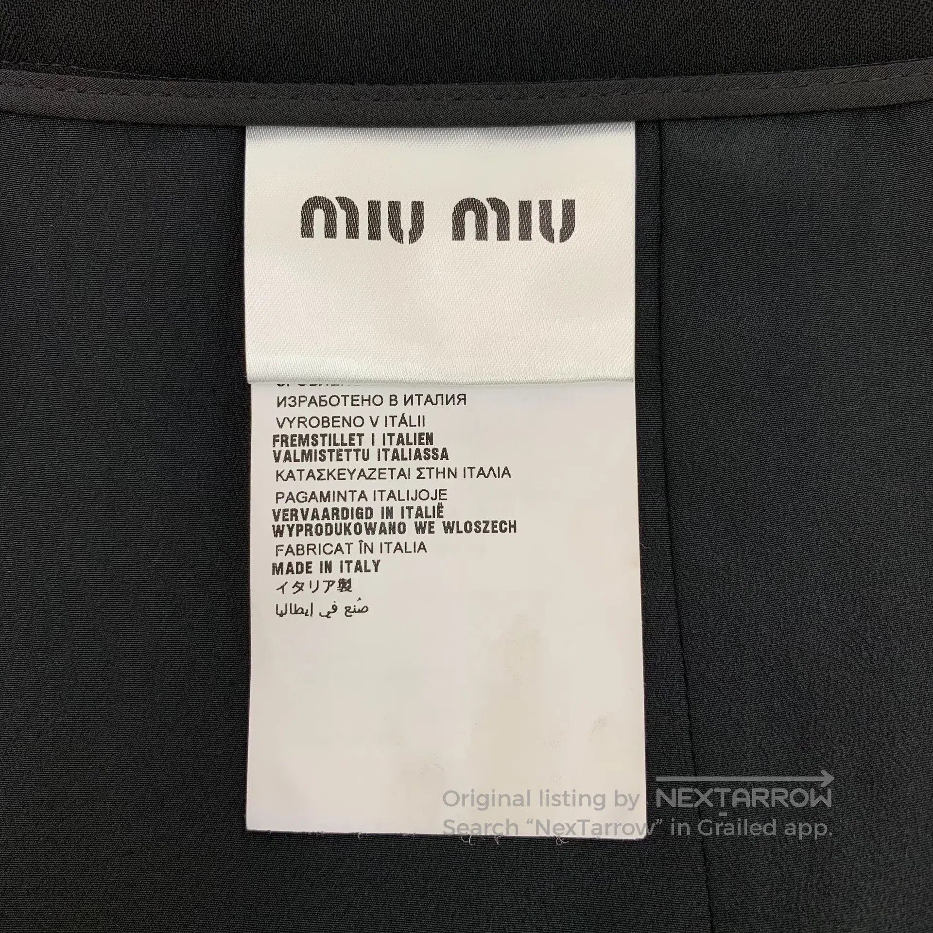 Miu Miu Miu Miu Black Lace Trim Casual Short Skirt| Size 41" - 6 Thumbnail
