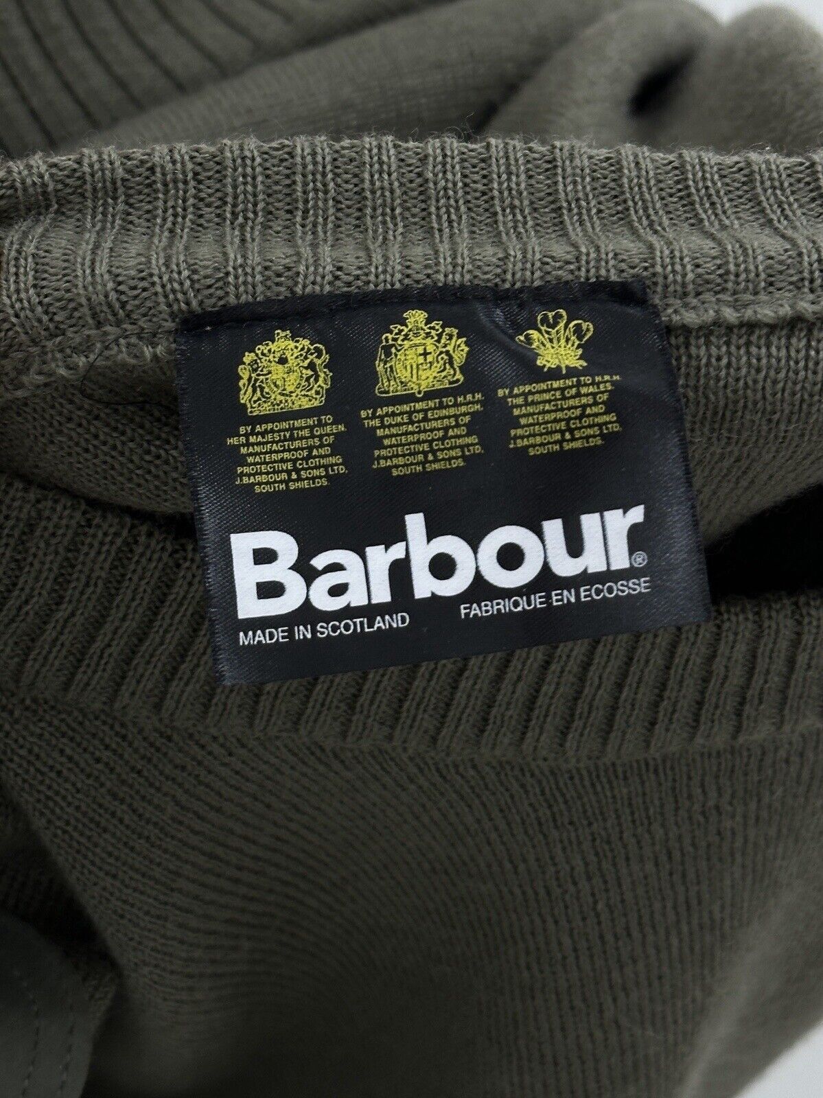Barbour Vintage Barbour Men Knit Sweater Green Sz C50/127cm Crew Size US XXL / EU 58 / 5 - 3 Thumbnail