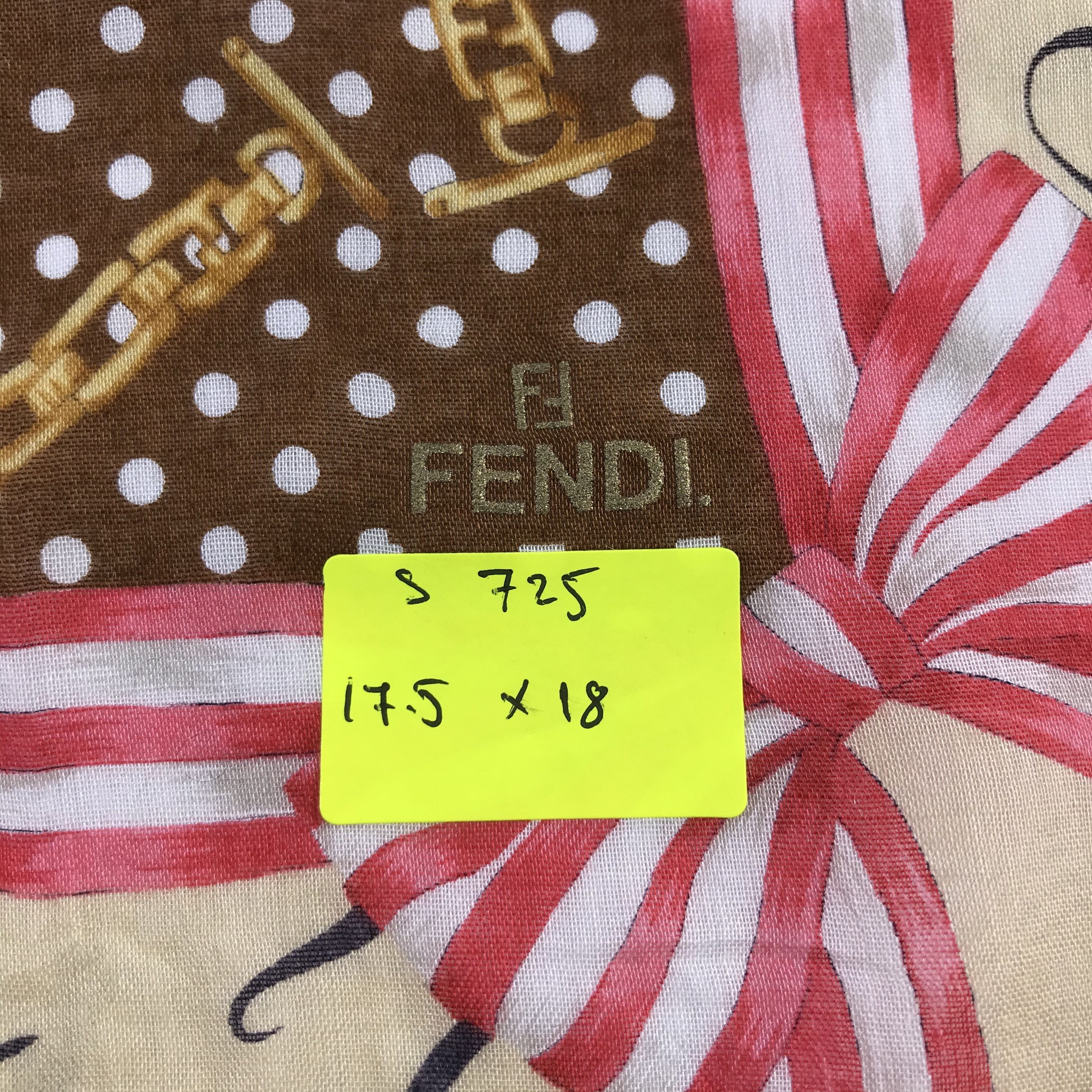 Vintage Vintage Fendi Bandana / Handkerchief / Neckerchief - S725 Size ONE SIZE - 5 Thumbnail