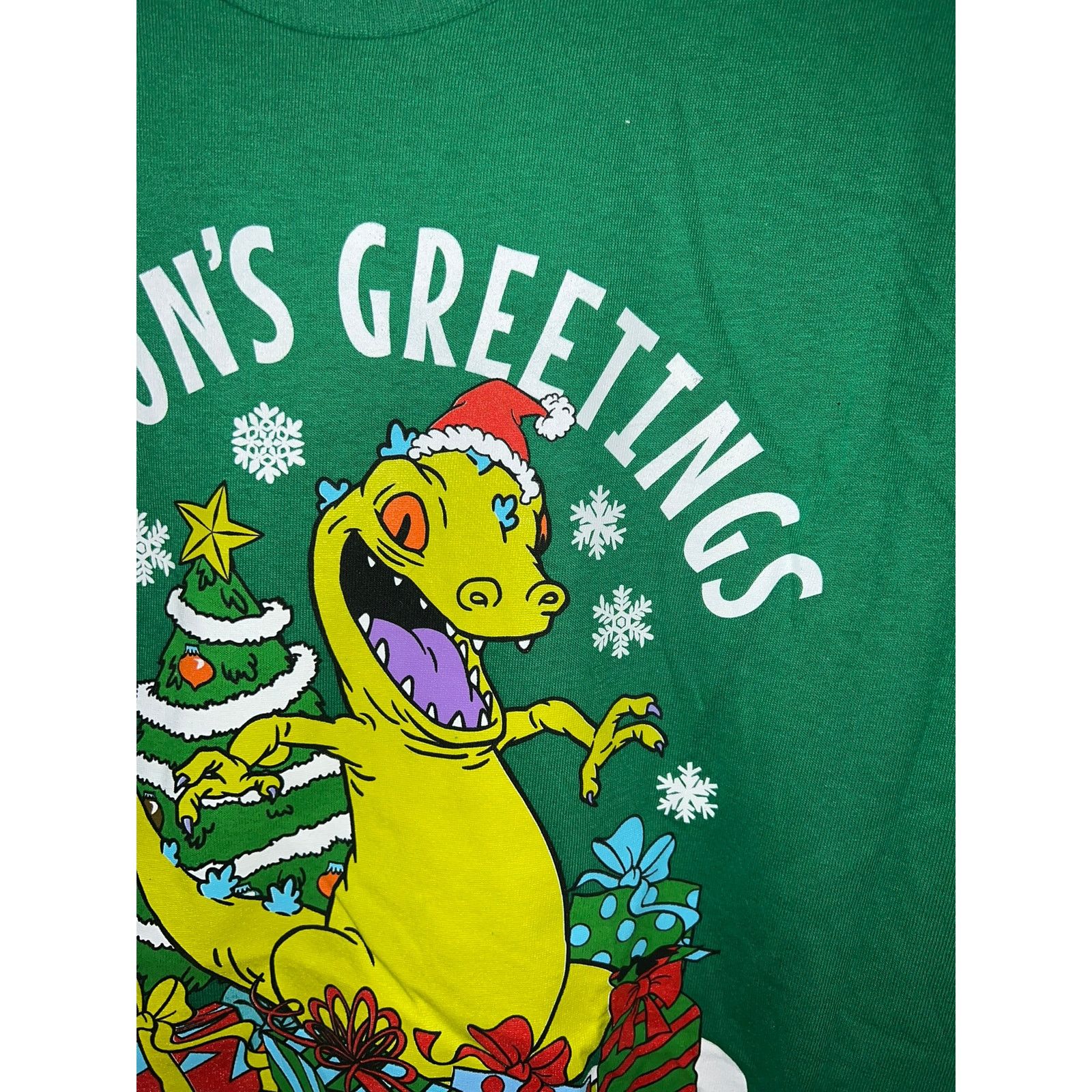 Nickelodeon Rugrats Christmas Shirt Season's Greetings Green Tee XL NWT Size US XL / EU 56 / 4 - 2 Thumbnail