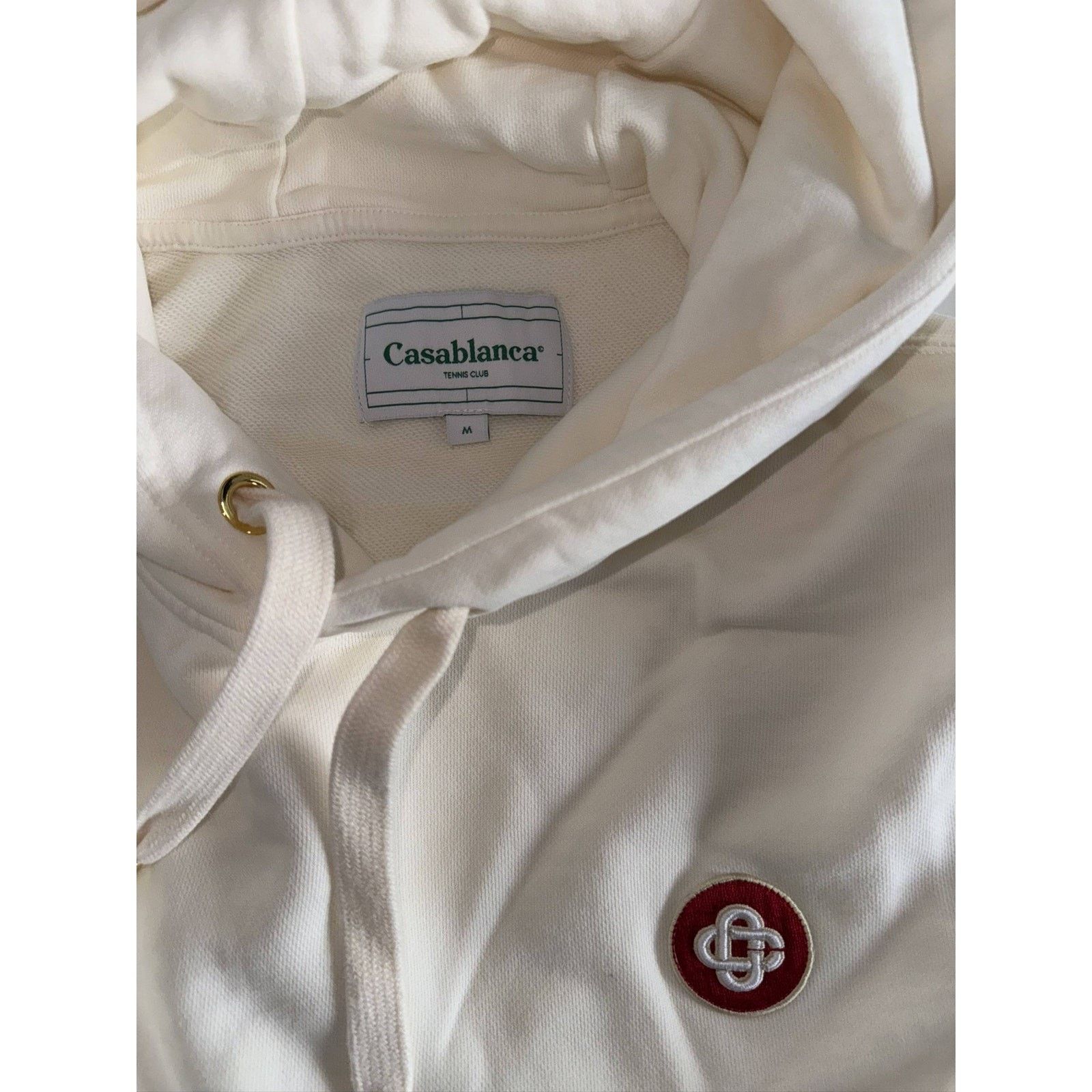 Casablanca Casablanca Off-White Logo Patch Hoodie Size US M / EU 48-50 / 2 - 3 Thumbnail