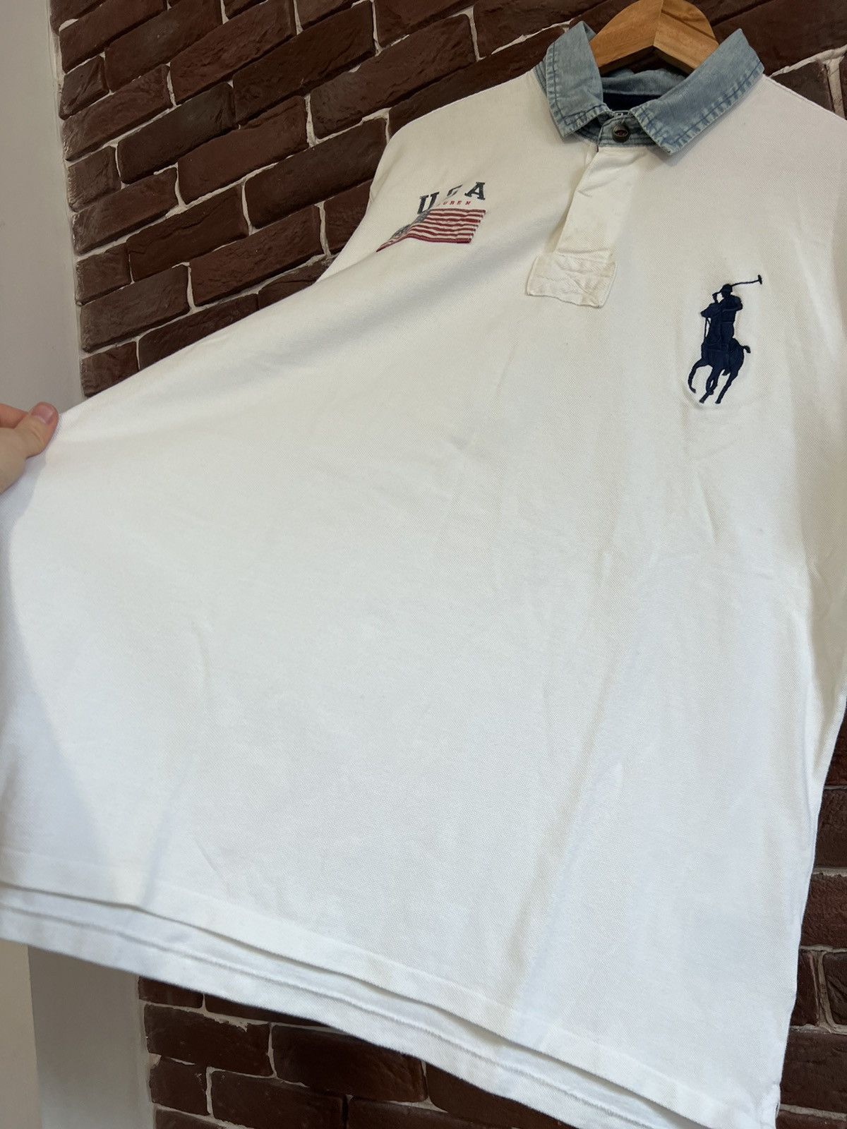 Vintage Polo Ralph Lauren United States USA Polo Shirt Casual Rare Size US XXL / EU 58 / 5 - 7 Thumbnail