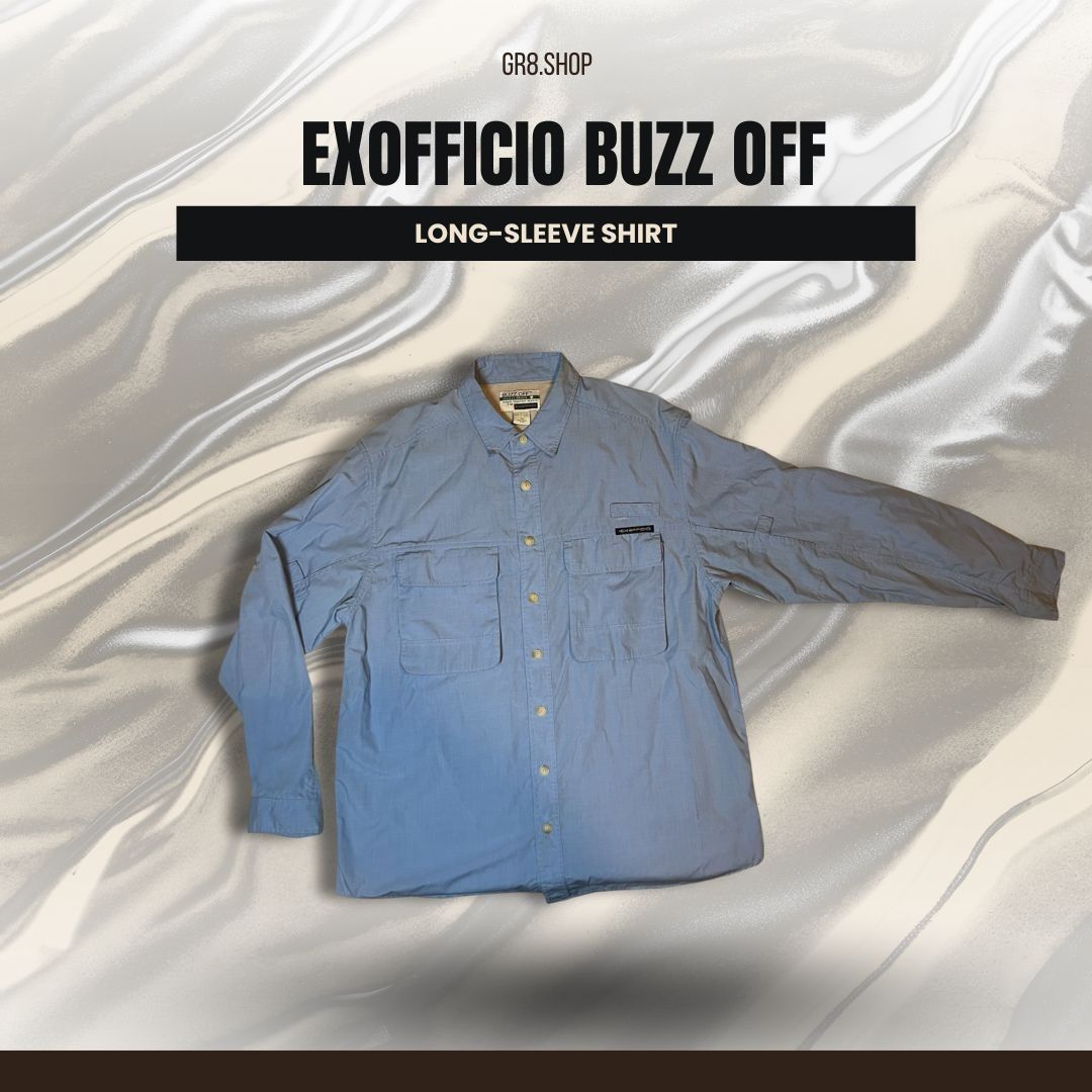 ExOfficio Exofficio Buzz Off Long-Sleeve Button-Up Shirt L Insect Repe Size US L / EU 52-54 / 3 - 1 Thumbnail