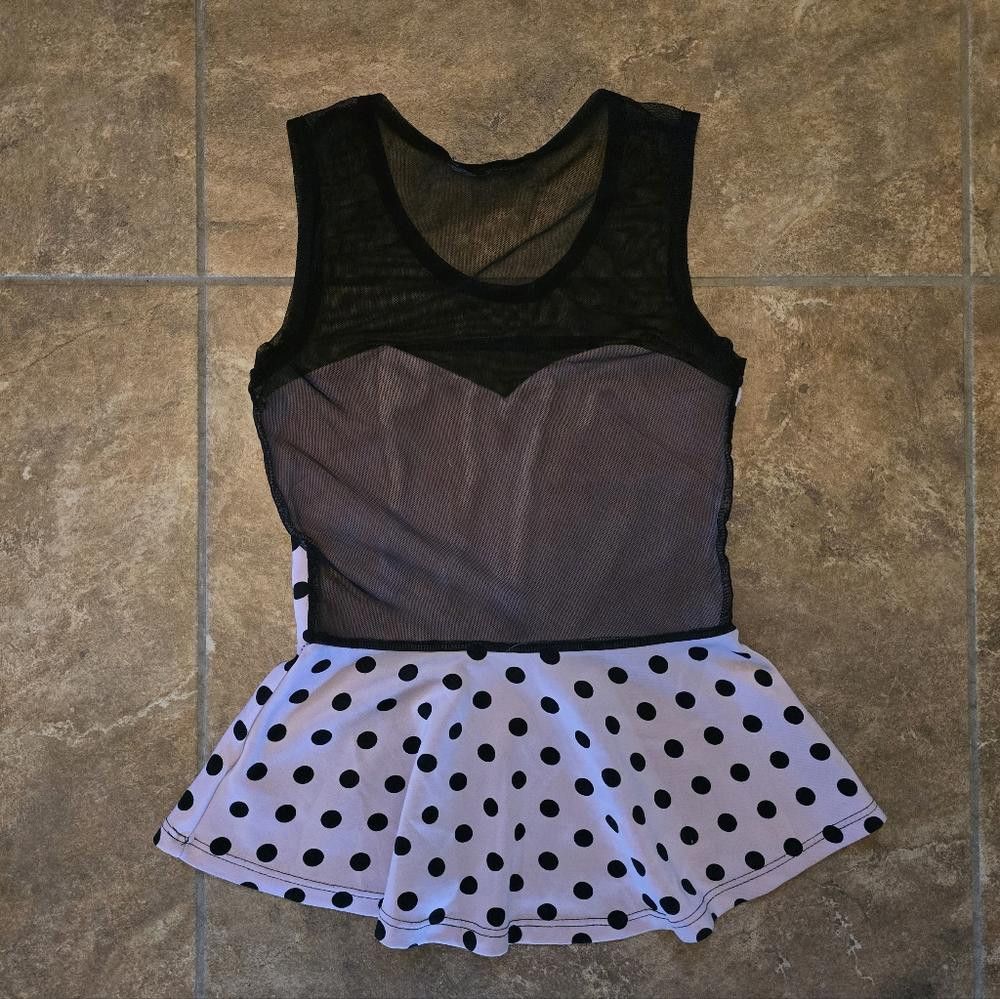 Designer Pink Polka Dot Arden B Babydoll Top Size M / US 6-8 / IT 42-44 - 2 Thumbnail