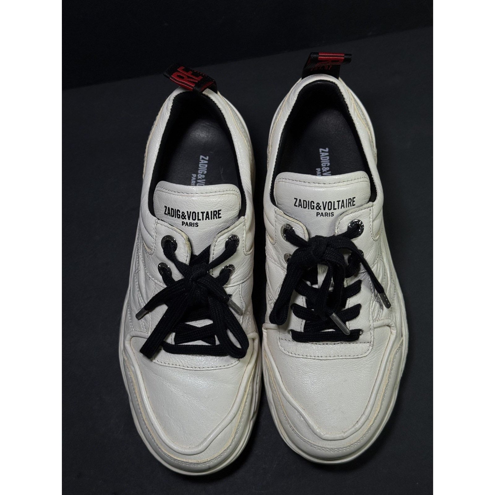 Zadig & Voltaire Zadig & Voltaire paris cream beige leather designer size 39 Size US 9 / IT 39 - 5 Thumbnail