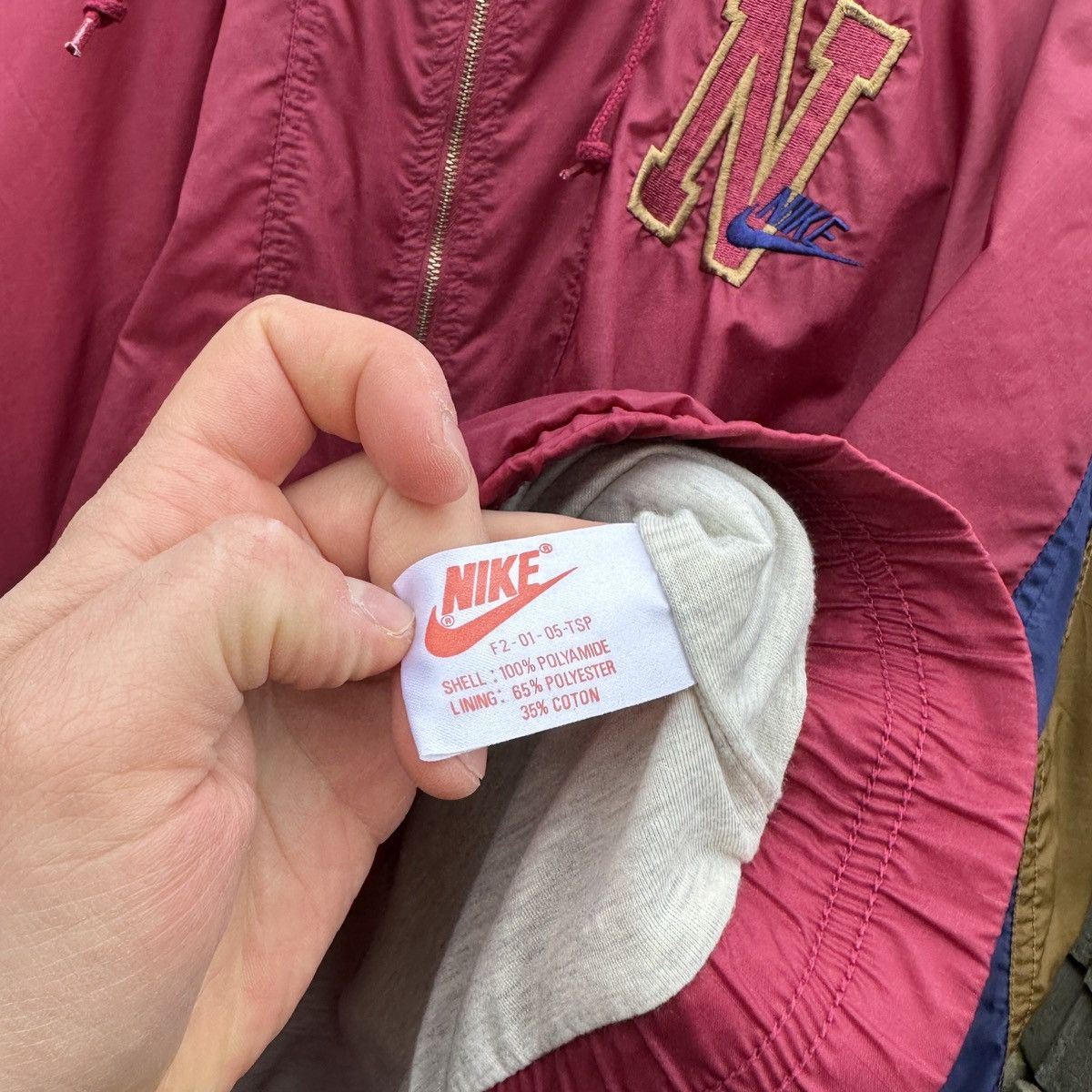 Nike Vintage 80s Nike Light Jacket Gray Tag Spell Out 90s XL Rare Size US XL / EU 56 / 4 - 5 Thumbnail