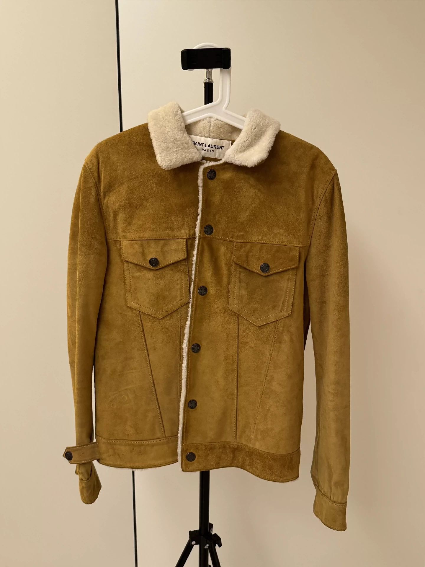 Saint Laurent Paris Saint Laurent Paris Suede lambskin jacket Size US M / EU 48-50 / 2 - 1 Thumbnail