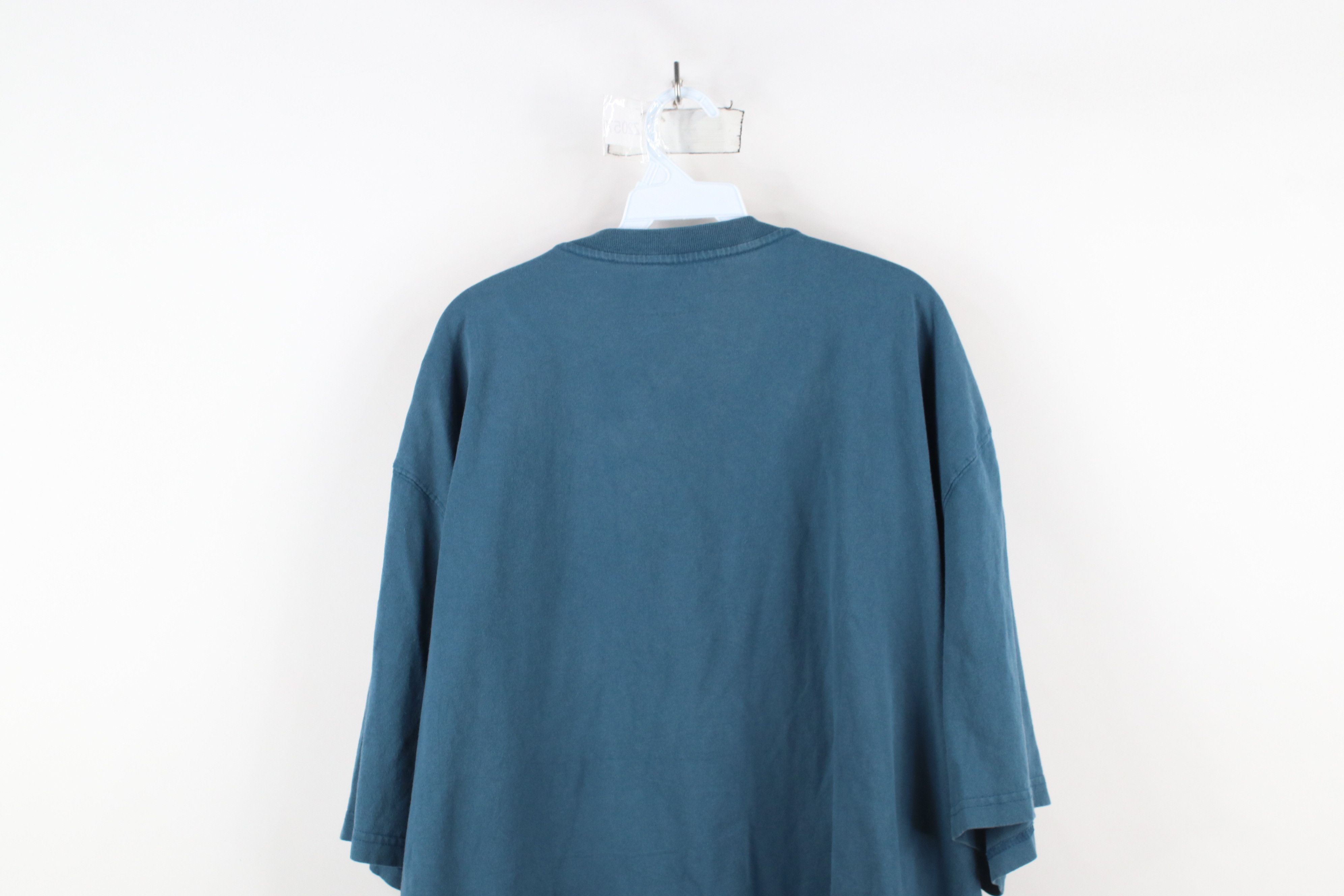 Carhartt × Vintage Vintage Y2K Carhartt Box Logo Henley T-Shirt Blue Cotton Size US XXL / EU 58 / 5 - 13 Thumbnail