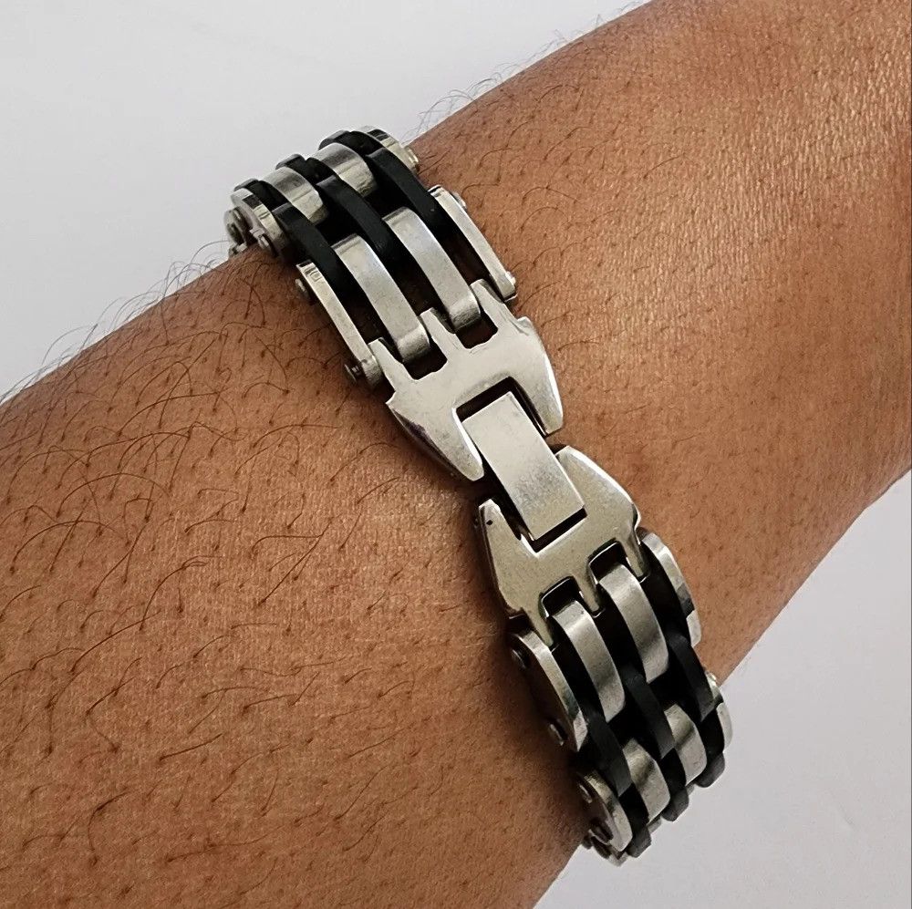 Other Men's Born To Ride Motorcycle Hard Metal Two Tone Fashion B Size ONE SIZE - 3 Thumbnail