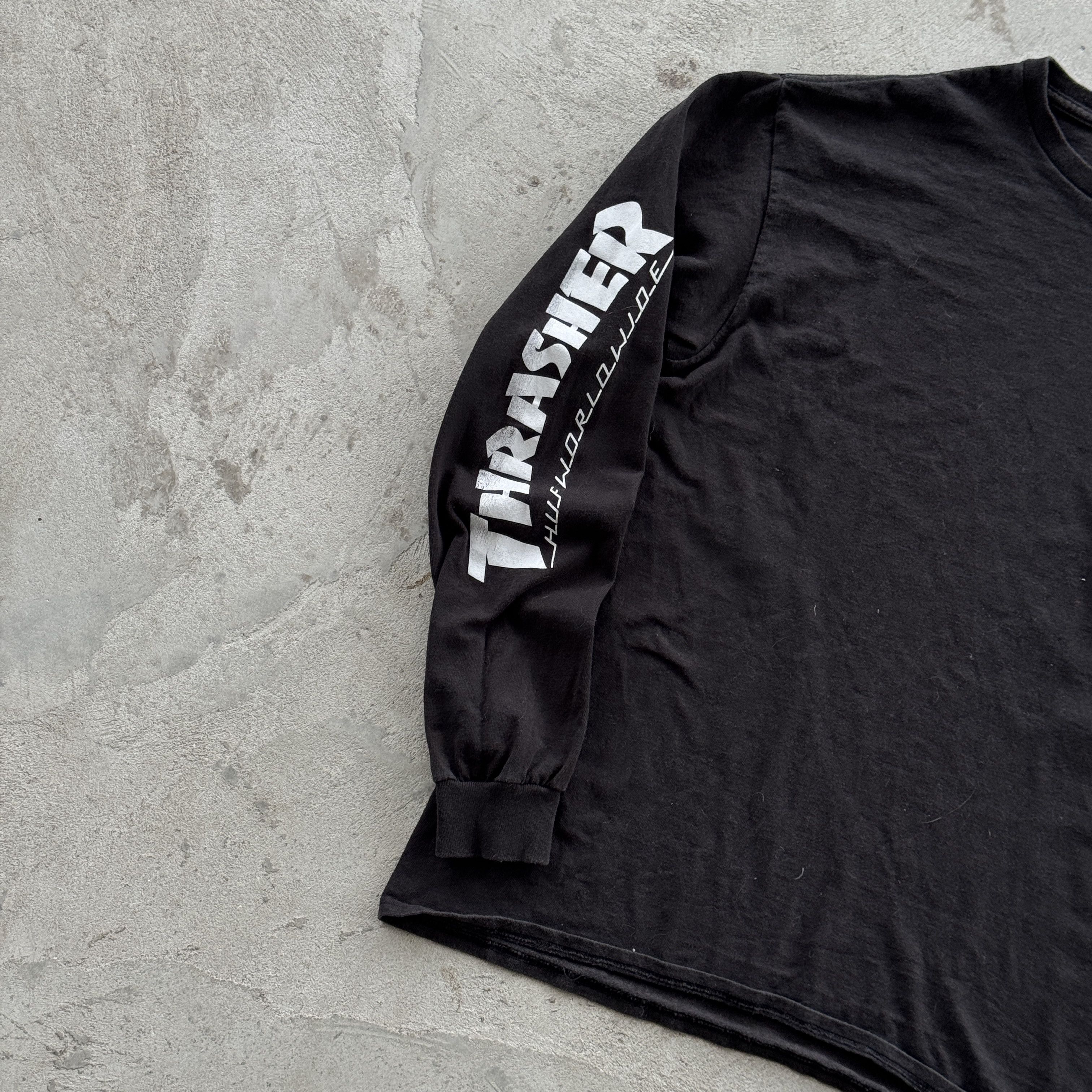 Huf × Thrasher Vintage HUF Thrasher Worldwide Long Sleeve Shirt Size US M / EU 48-50 / 2 - 3 Thumbnail