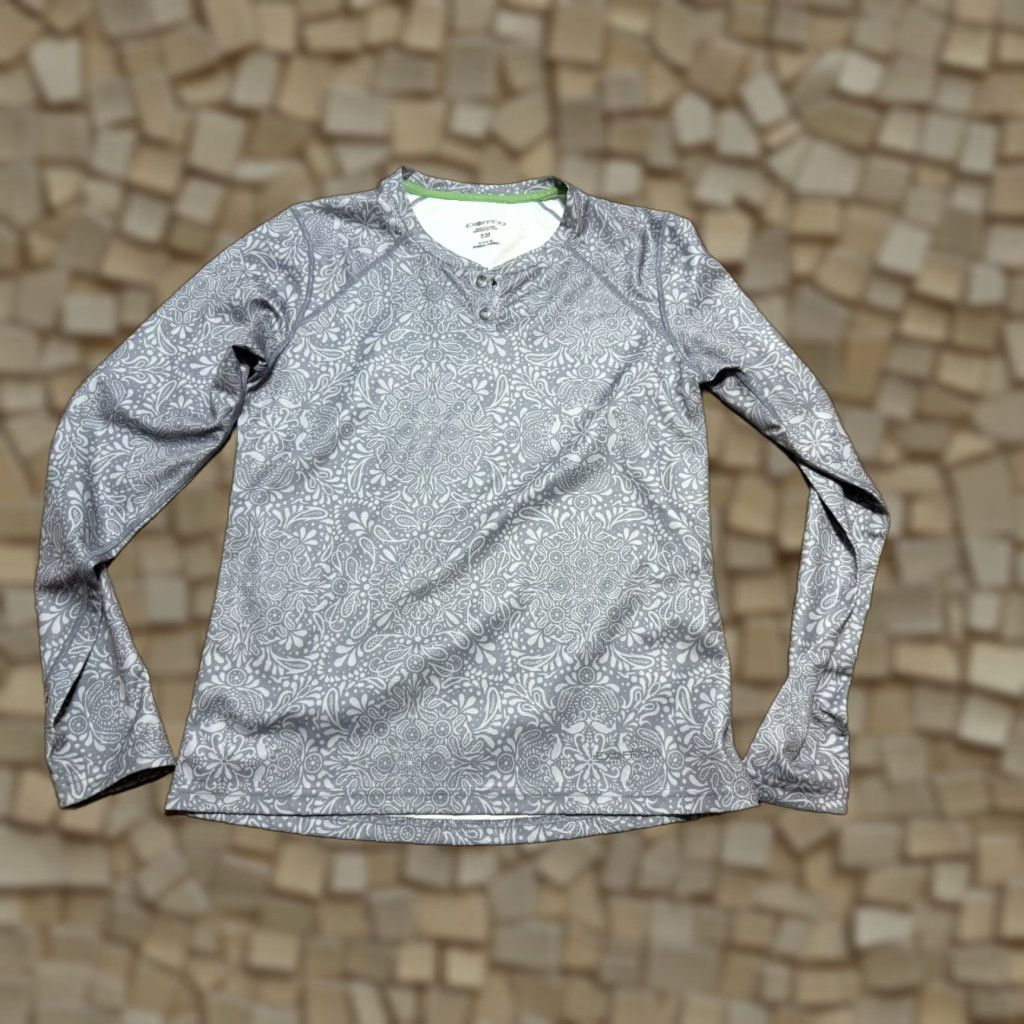 ExOfficio Exofficio Shirt Women's Small Gray Long Sleeve 3/4 Button Athletic Wear Size S / US 4 / IT 40 - 1 Thumbnail