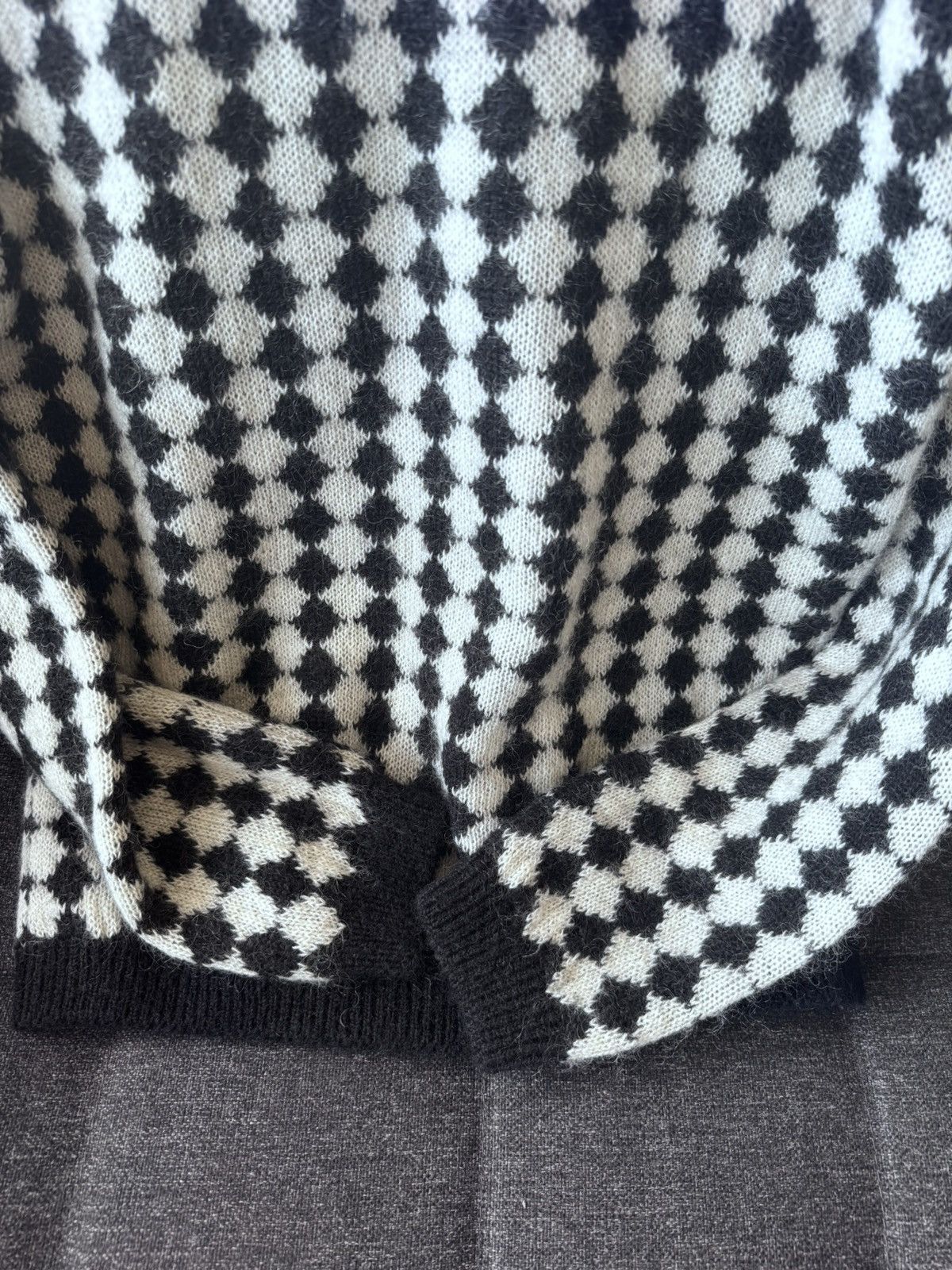 Saint Laurent Paris YSL Checkered Sweater Size US M / EU 48-50 / 2 - 2 Thumbnail