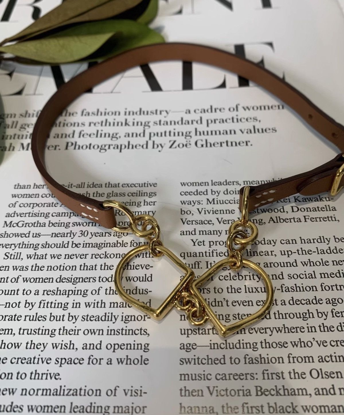Hermes Hermès Brown Double-Ring Horsebit Leather Bracelet / Cuff Size ONE SIZE - 1 Thumbnail