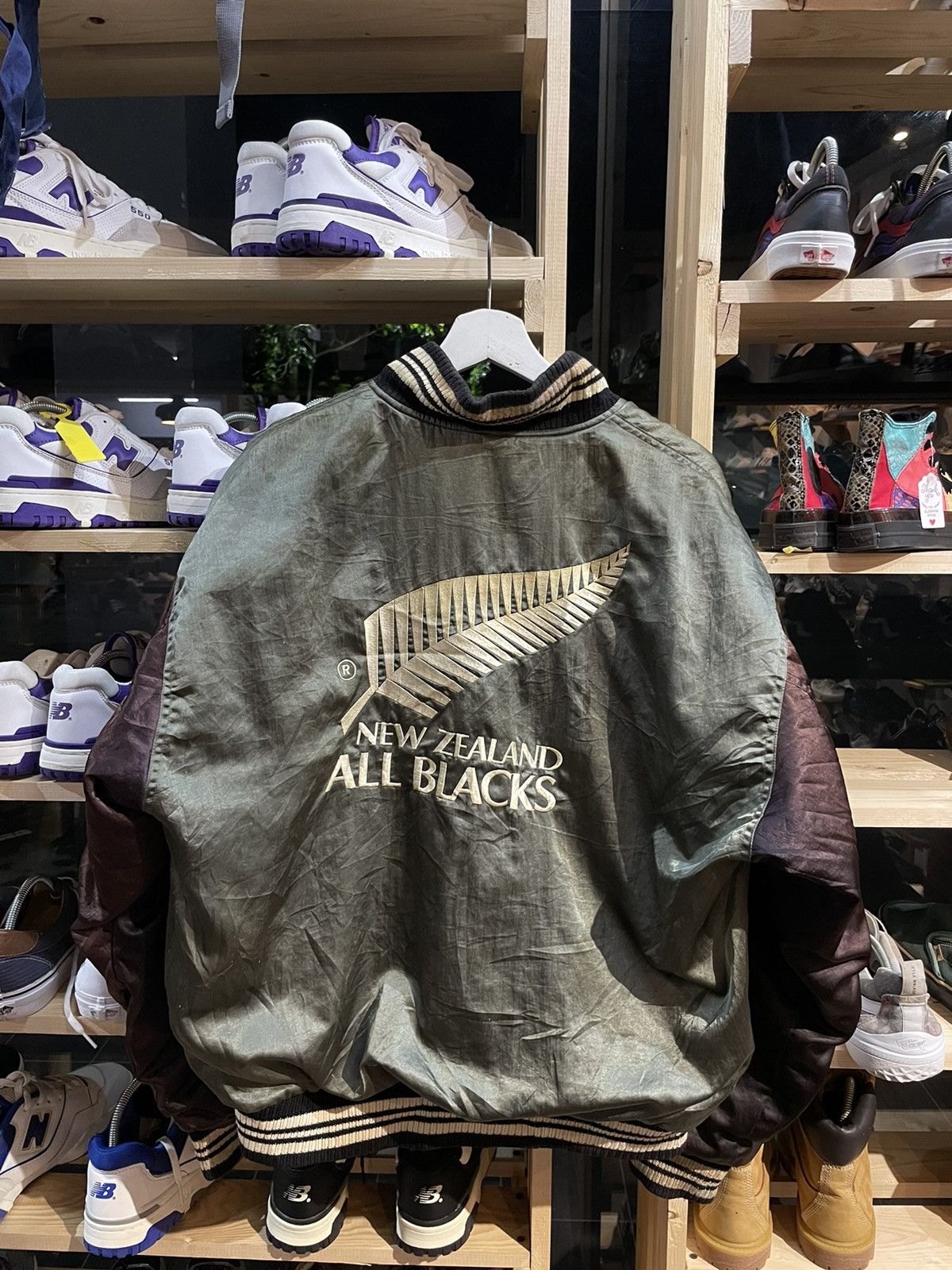 All Blacks × Canterbury of New Zealand × Vintage Canterbury x All Black New Zealand Varsity Jackrt Size US M / EU 48-50 / 2 - 11 Thumbnail