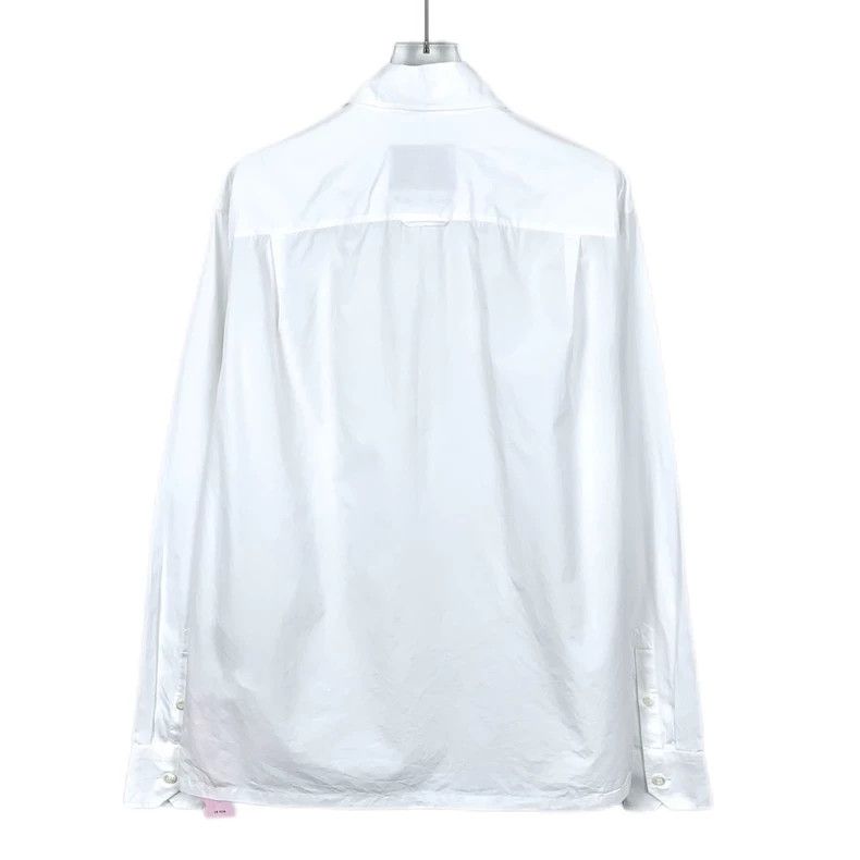 Prada PradaWhite flower diamond-inlaid cotton lapel long-sleeved Size US S / EU 44-46 / 1 - 2 Thumbnail