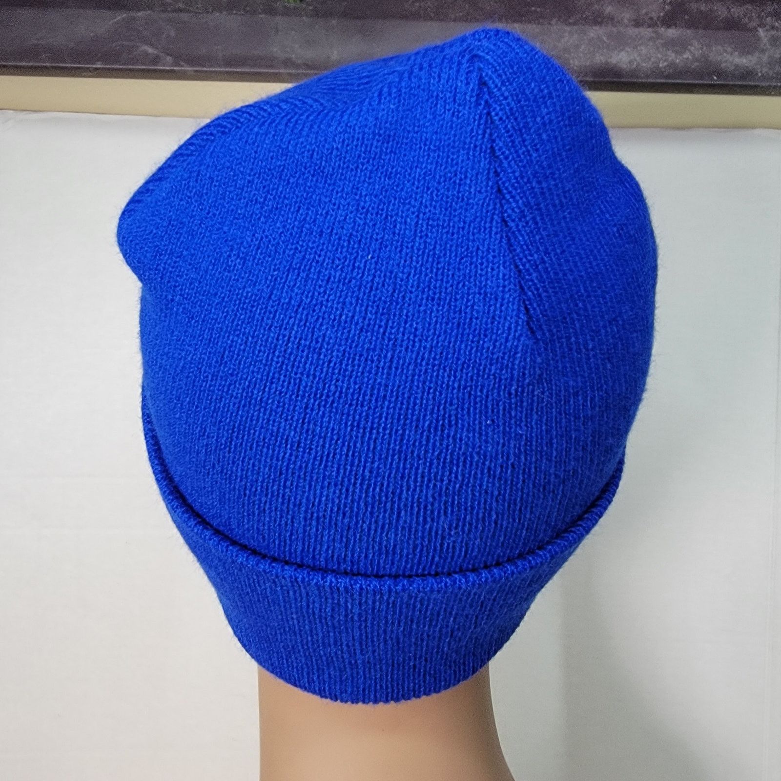 Other Blue Knit Embroidered "US Marshall" Beanie - OS Size ONE SIZE - 3 Thumbnail