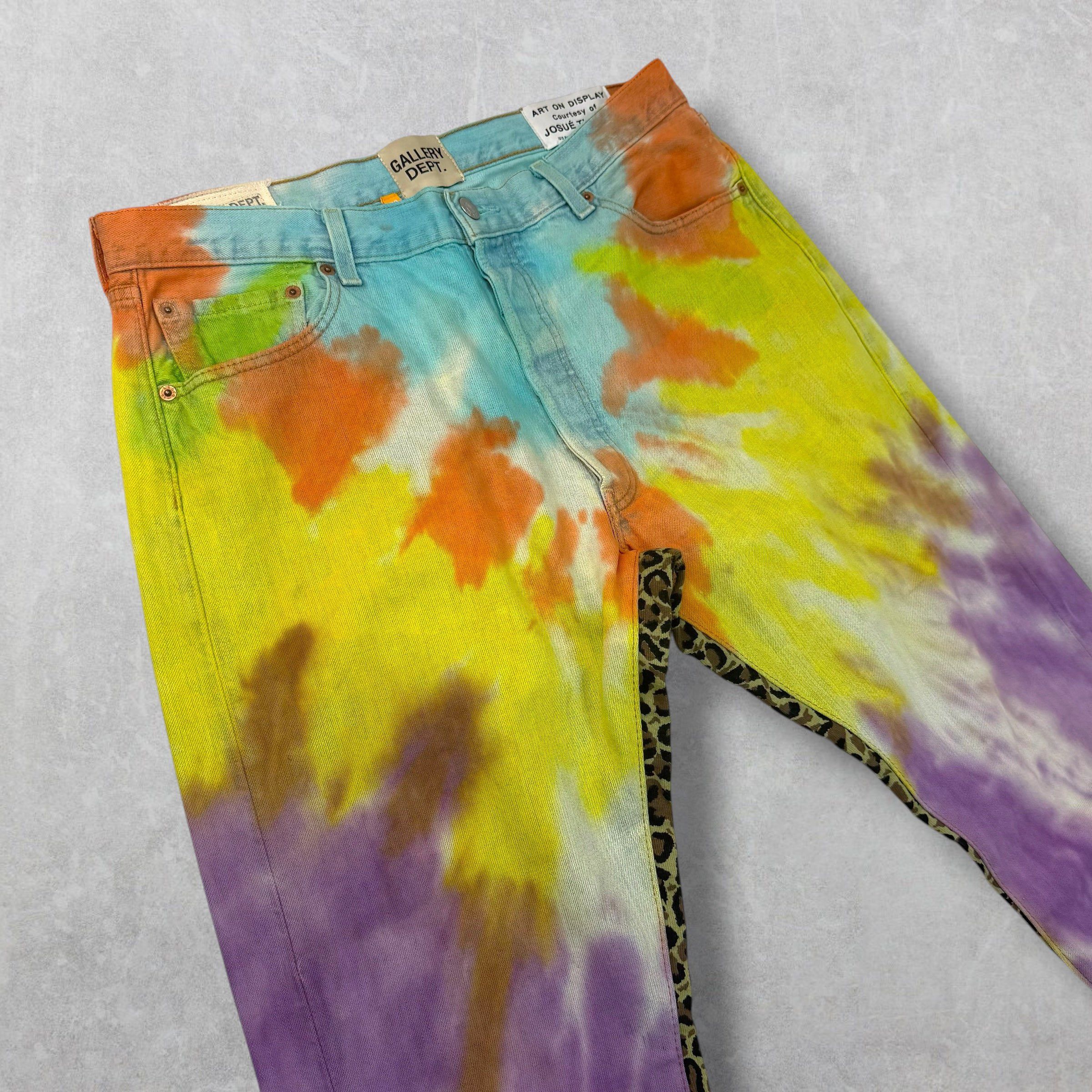 Gallery Dept. Gallery Dept. La Flare Tie Dye Jeans 33 Size US 33 - 4 Thumbnail
