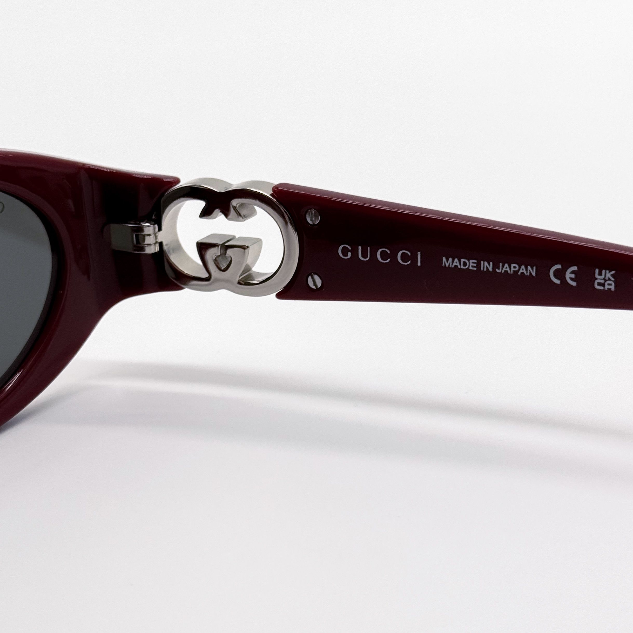 Gucci NEW GUCCI SUNGLASSES WOMEN ROUND BURGUNDY GUCCI GG1662SA 006 Size ONE SIZE - 9 Thumbnail