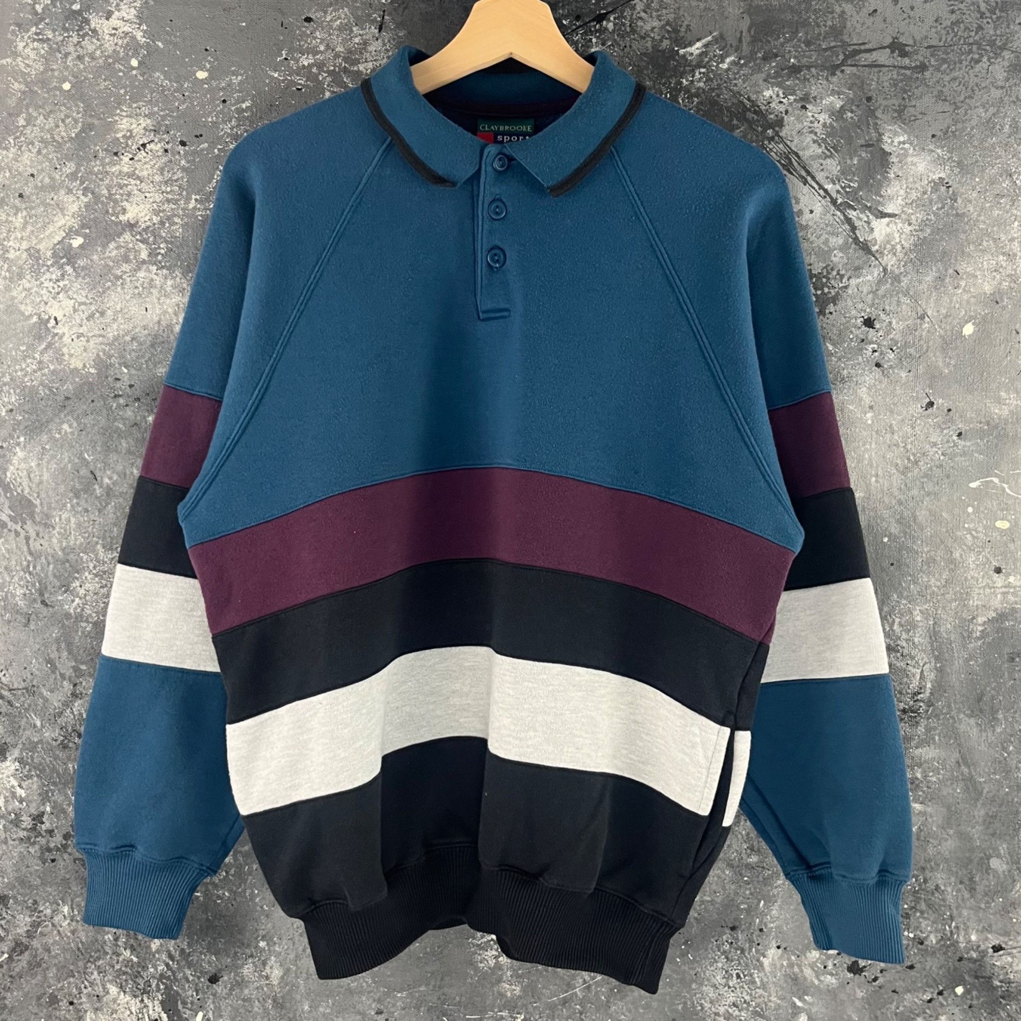 Vintage Vintage 90’s Rugby sweatshirt Size US S / EU 44-46 / 1 - 1 Thumbnail