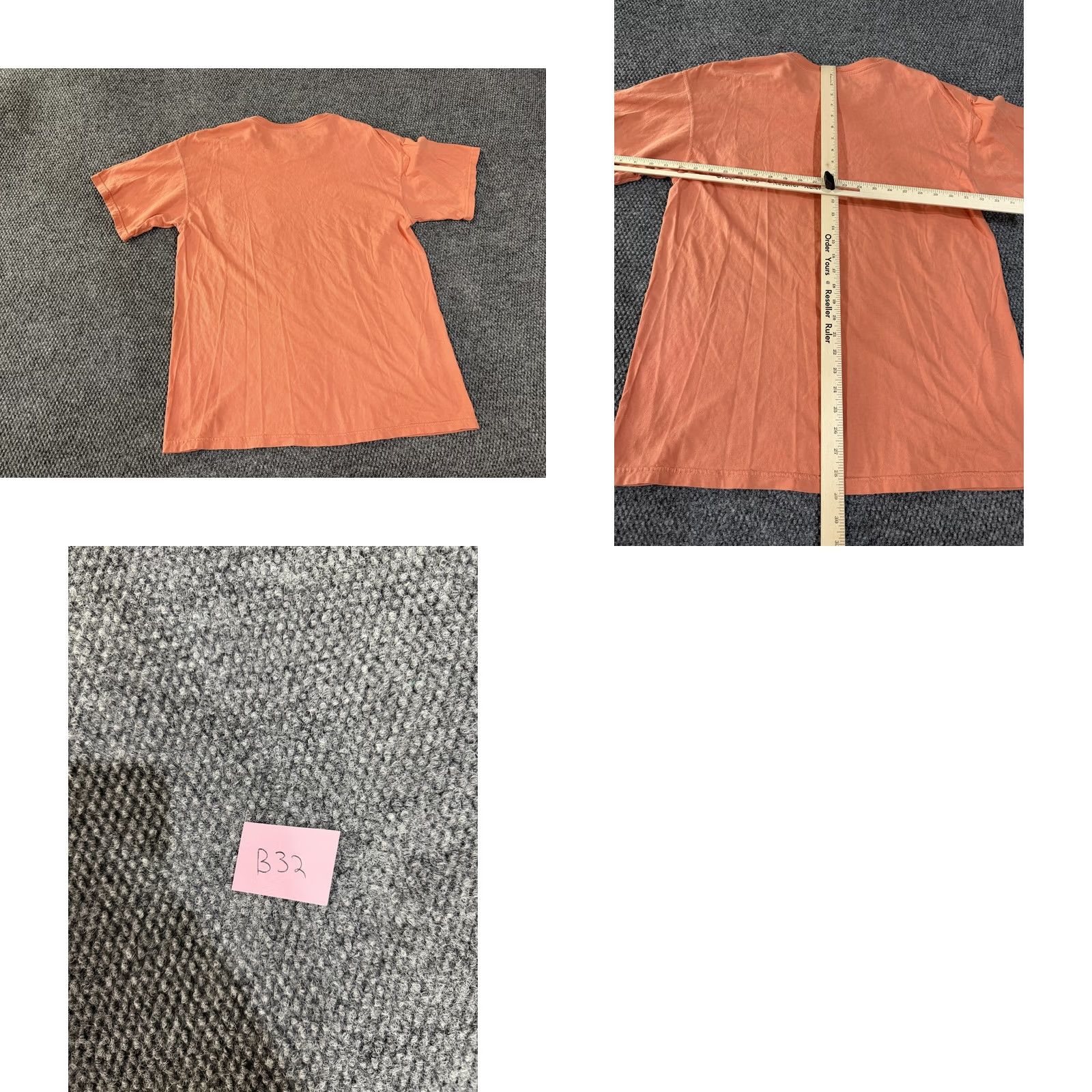 Comfort Colors Comfort Colors Shirt Mens L Orange Glitter Monogram Pocket Tee T-Shirt Size US L / EU 52-54 / 3 - 8 Thumbnail