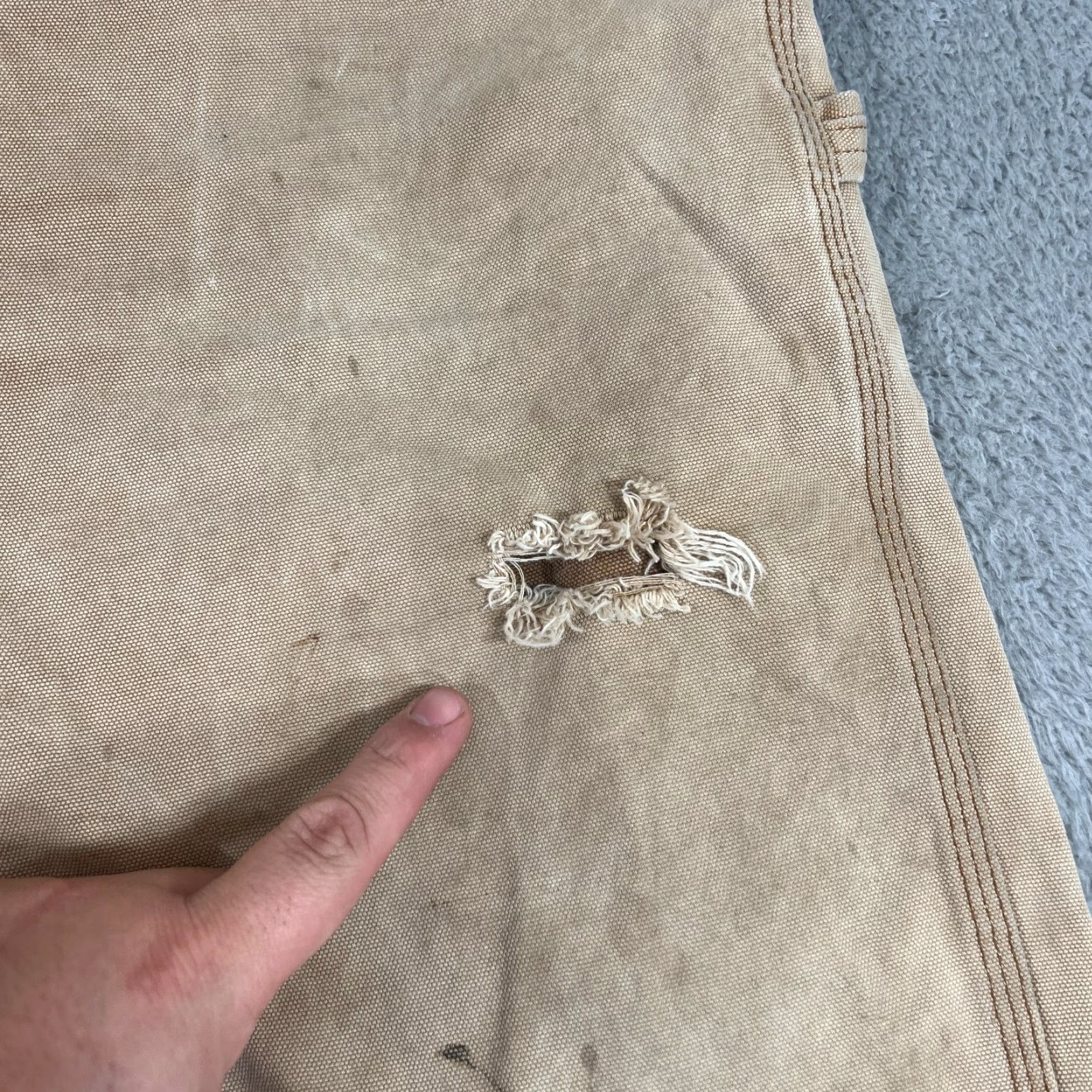 Dickies VINTAGE Dickies Mens Pants 40x30 Beige Workwear Carpenter Straight Canvas Grunge Skater Fall Winter Size US 40 / EU 56 - 7 Thumbnail