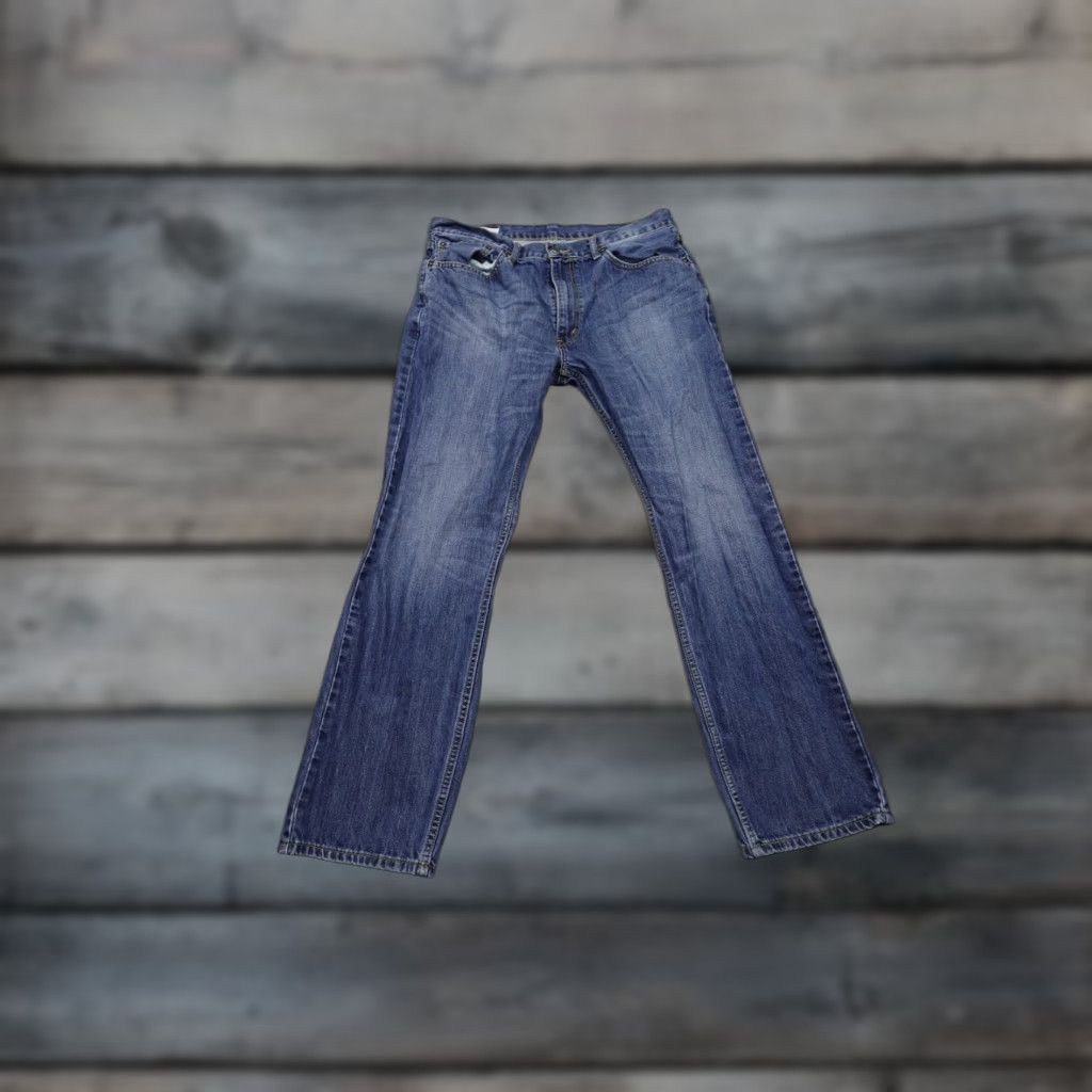 Levi's Levi's 505 Jeans Mens 36x32 Blue Regular Fit Western Cowboy Rancher Dark Wash Jeans Men 36 Regular Blue Cowboy Western 505 Mens Size US 36 / EU 52 - 1 Thumbnail