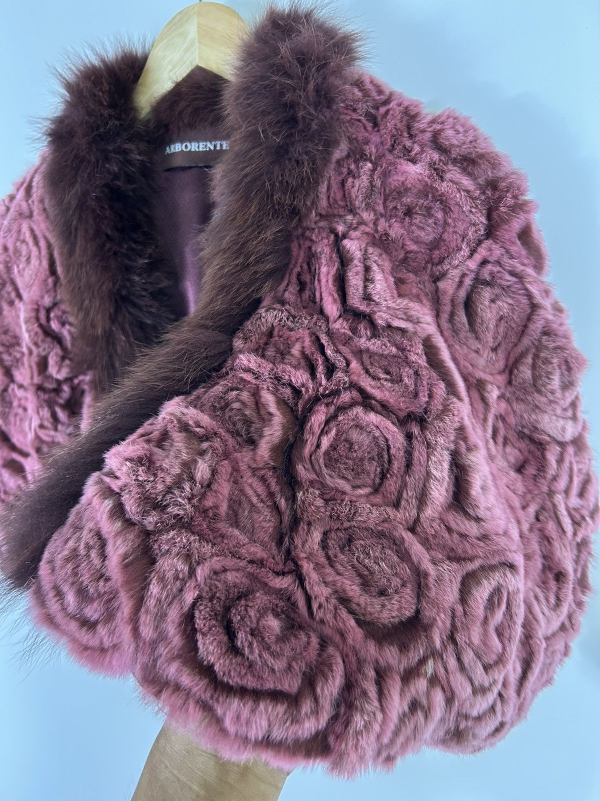 Japanese Brand 🔥Arborente Faux Fur Cropped Jacket Size M / US 6-8 / IT 42-44 - 5 Thumbnail