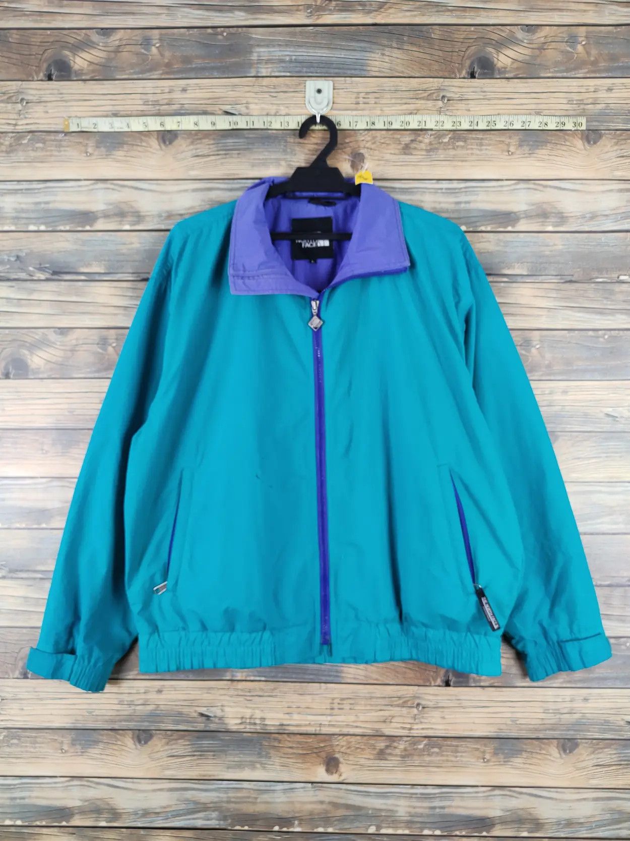 The North Face D The North Face Turquoise Nylon Sweaters windbreaker #006 Size US L / EU 52-54 / 3 - 11 Thumbnail