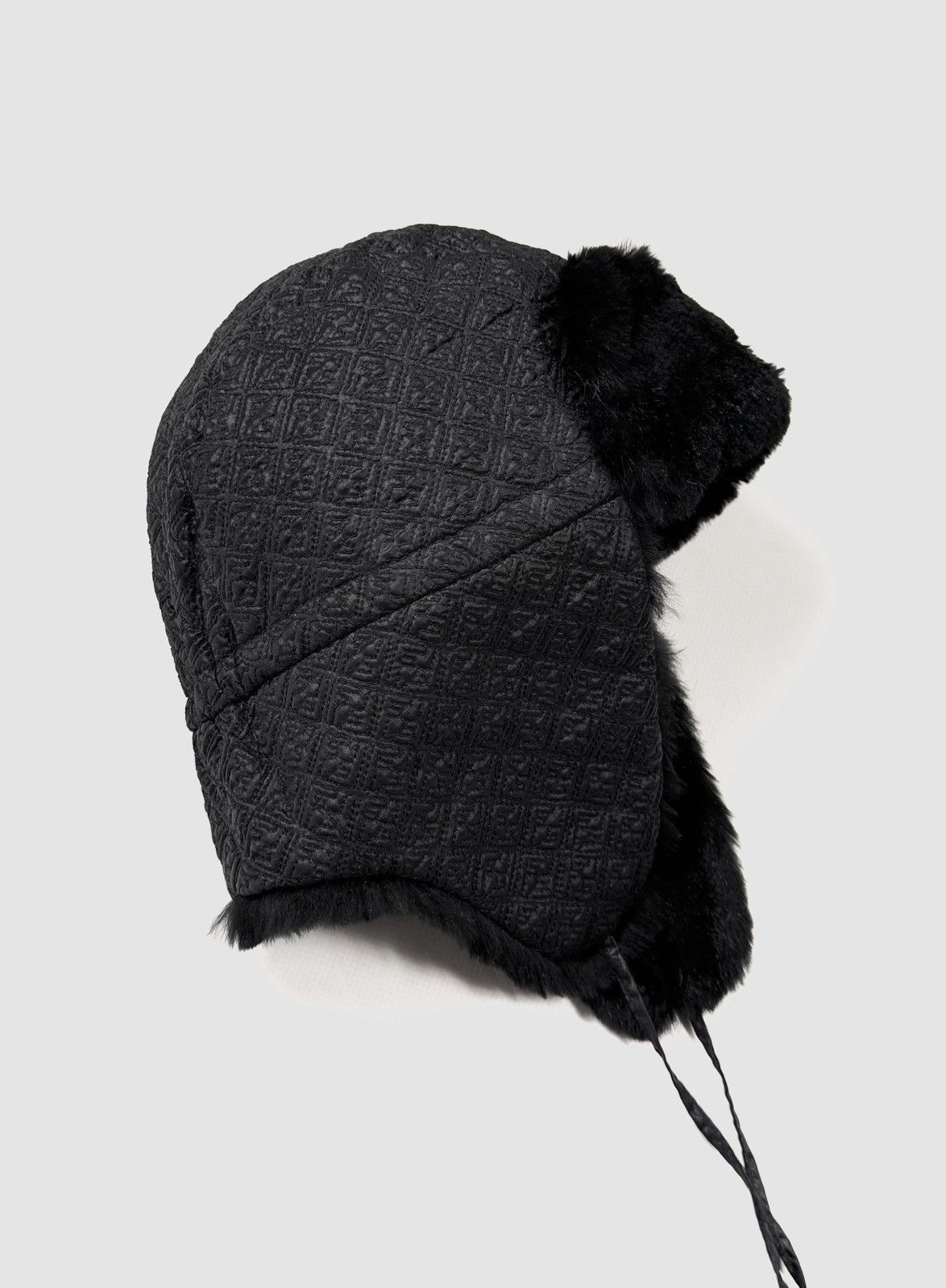 Fendi Fendi Fur FF Monogram Nylon Chapka Hat Size ONE SIZE - 8 Thumbnail