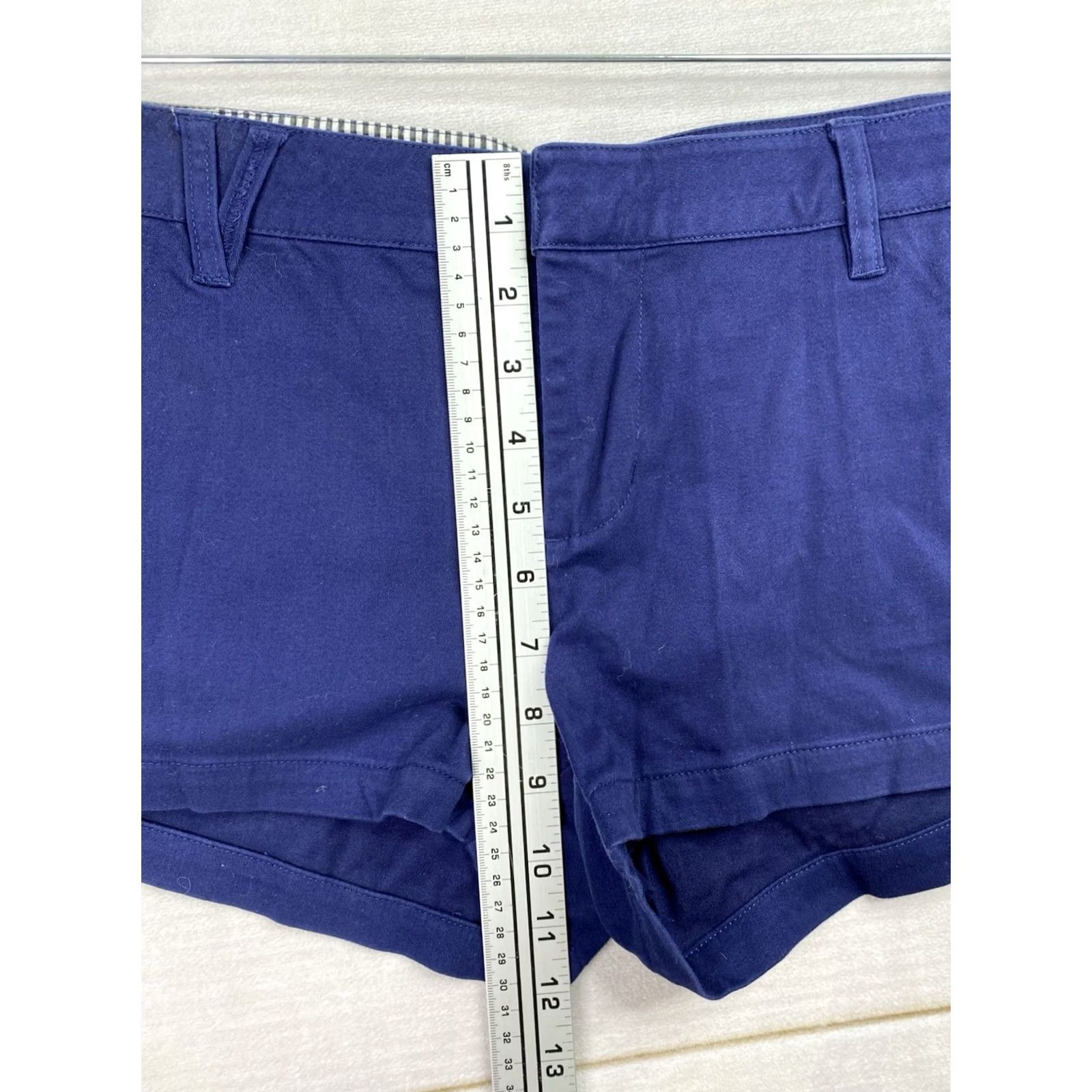 Volcom Volcom Shorts Juniors 11 Blue Chino Flat Front Zip Pockets Twill Cotton Blend Casual Streetwear Vintage: No Women Size 32" / US 10 / IT 46 - 3 Thumbnail