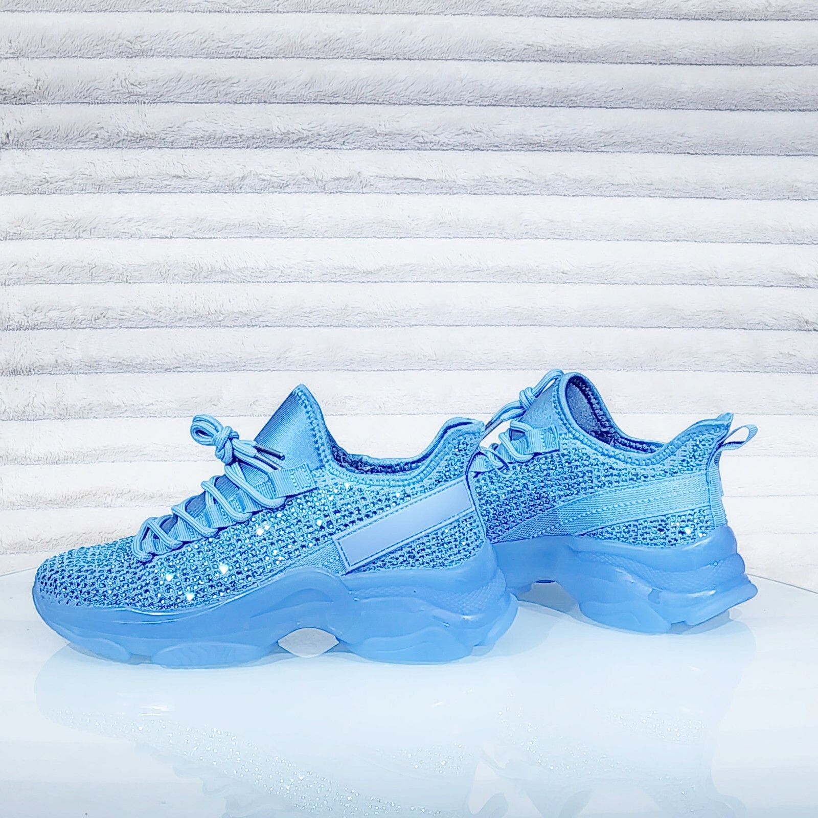 Other Frey Blue Jelly Sole Slip On Pull Tie Comfy Running Shoes Sn Size US 8 / IT 38 - 2 Thumbnail