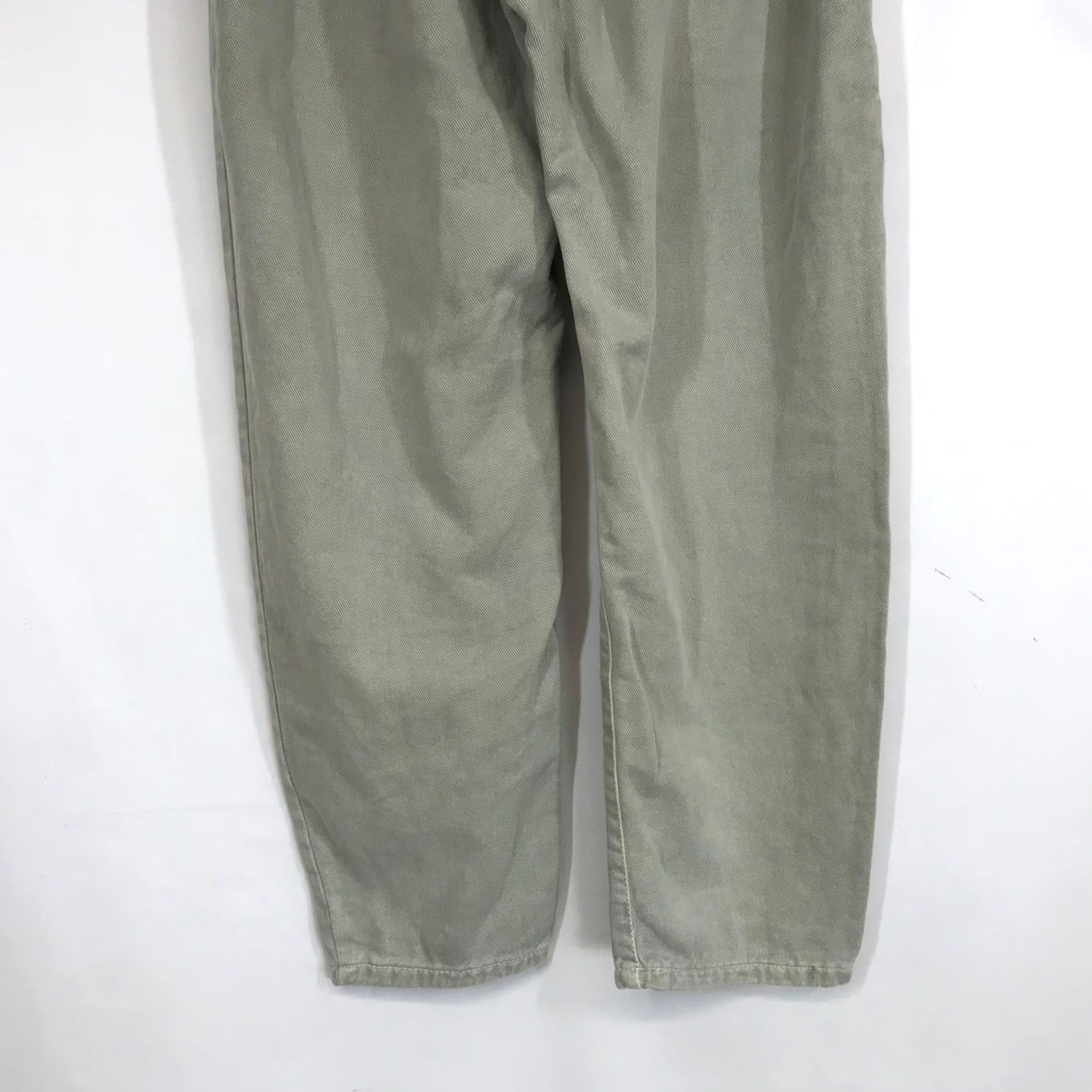 Zara Zara Pants Olive Green Lightweight Paperbag Waist Casual Comfort Size 4 Women Size 27" / US 4 / IT 40 - 6 Thumbnail