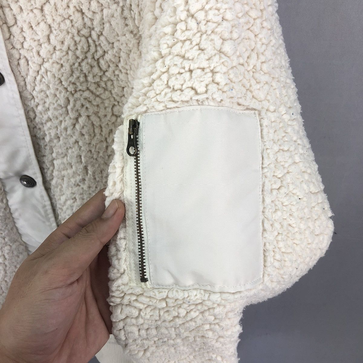 Japanese Brand 🇯🇵 Roxy Zipper Up Sherpa Quilted Jacket Size US M / EU 48-50 / 2 - 8 Thumbnail