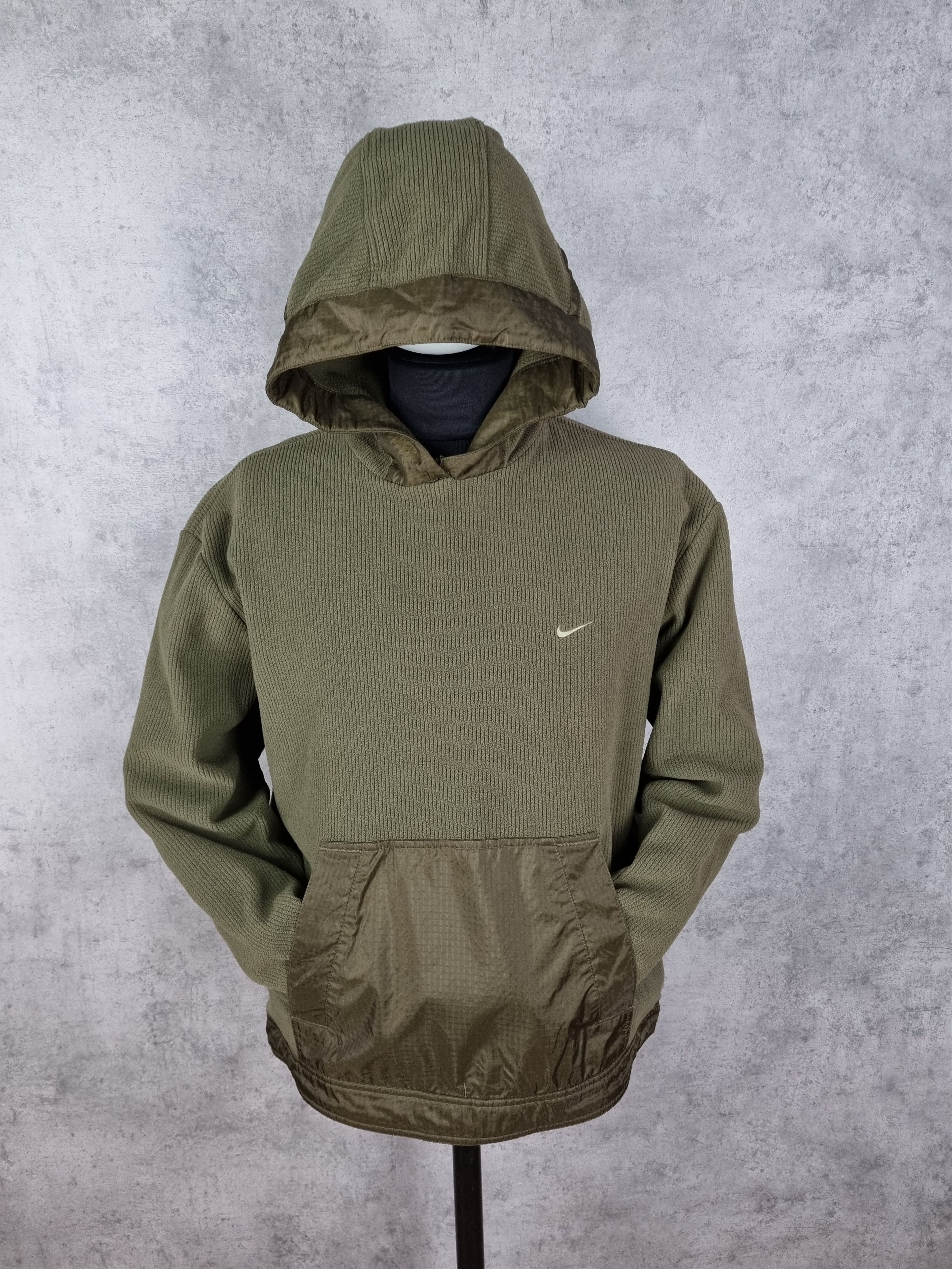 Hype × Nike × Vintage Vintage NIKE Small Swoosh Fleece Hoodie  