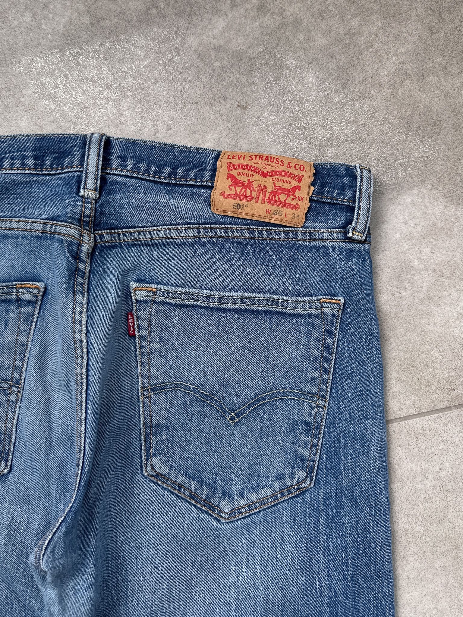 Levi's Levi's 501 Blue Denim Jeans Size US 36 / EU 52 - 6 Thumbnail