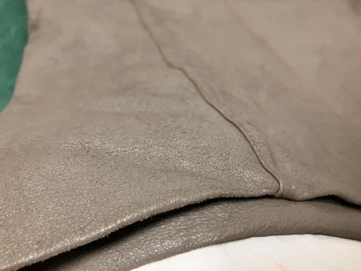 Rick Owens Dust leather Olmar+Mirta hoodie jacket Size US XS / EU 42 / 0 - 16 Thumbnail
