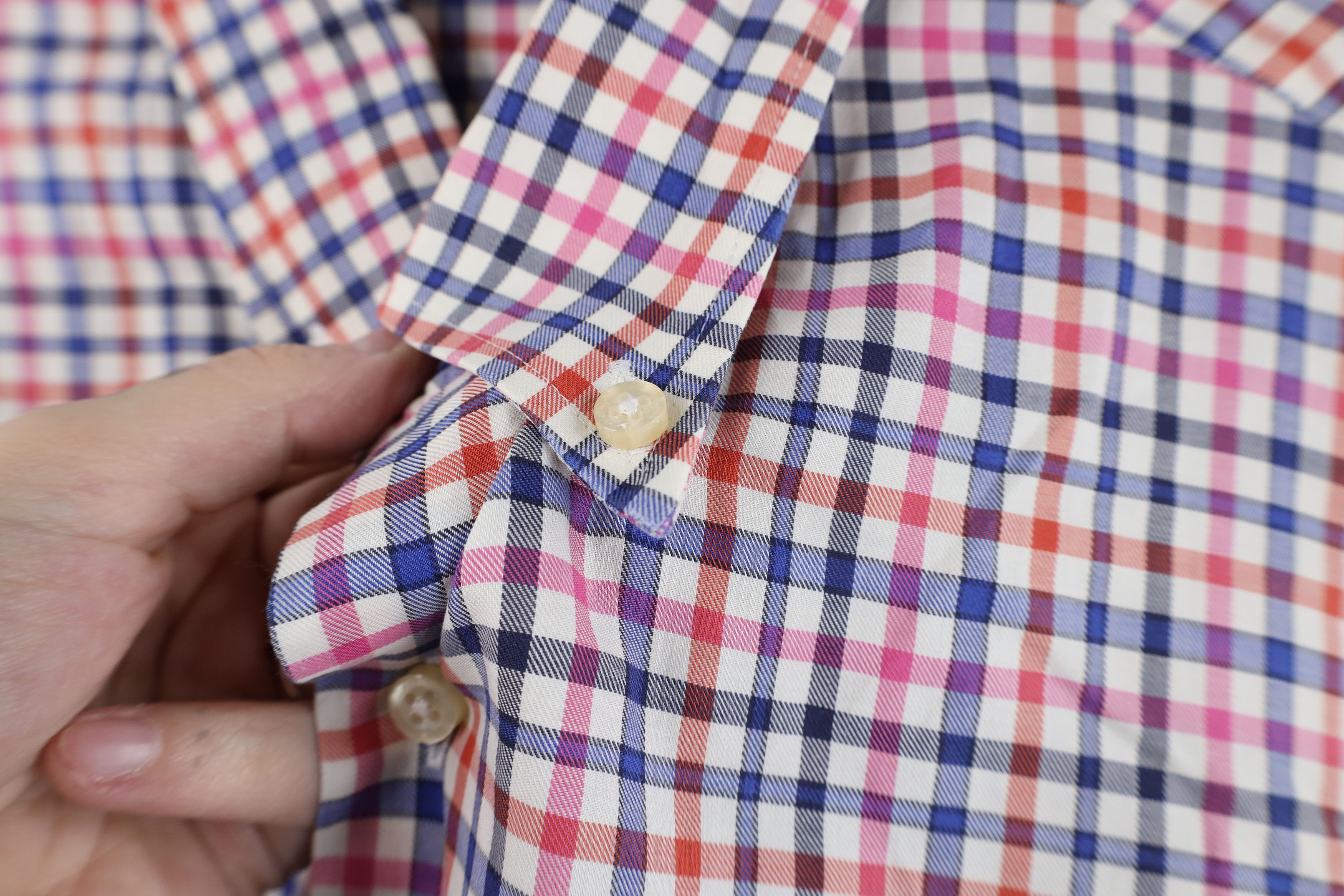 Peter Millar × Vintage Peter Millar Collared Button Down Shirt Rainbow Plaid Size US M / EU 48-50 / 2 - 8 Thumbnail