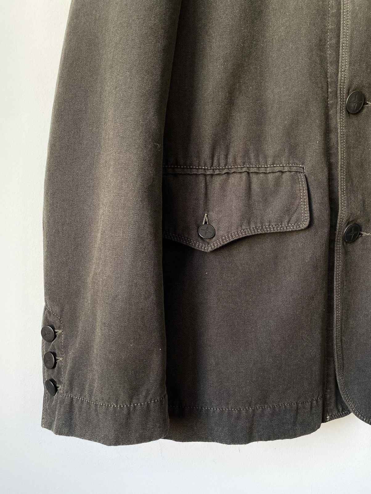 Stone Island Stone Island Cotton Olive Grey Jacket Size: L Size US L / EU 52-54 / 3 - 5 Thumbnail