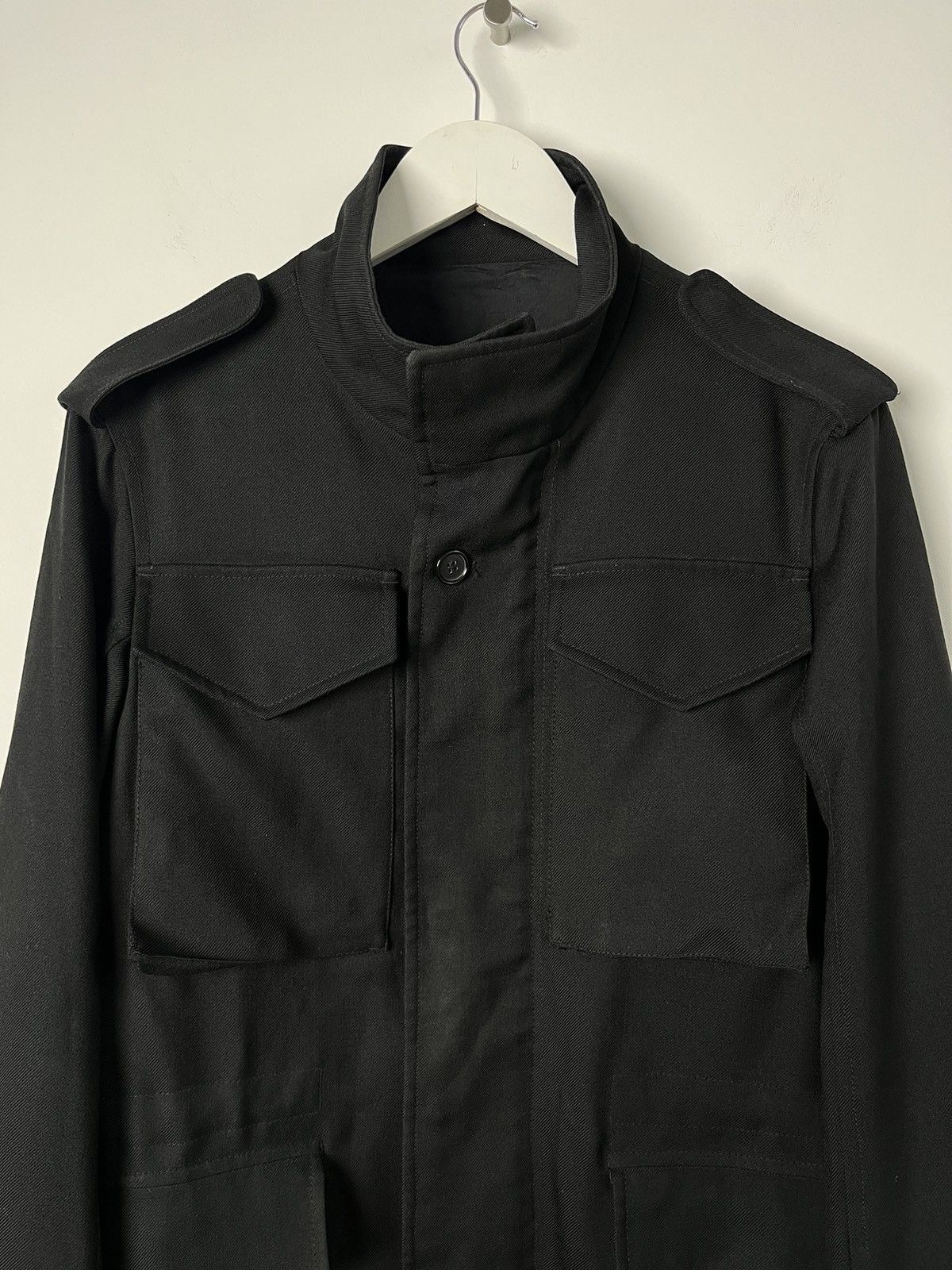 Alexander McQueen Alexander McQueen Black M65 Military Wool Jacket Size US M / EU 48-50 / 2 - 5 Thumbnail
