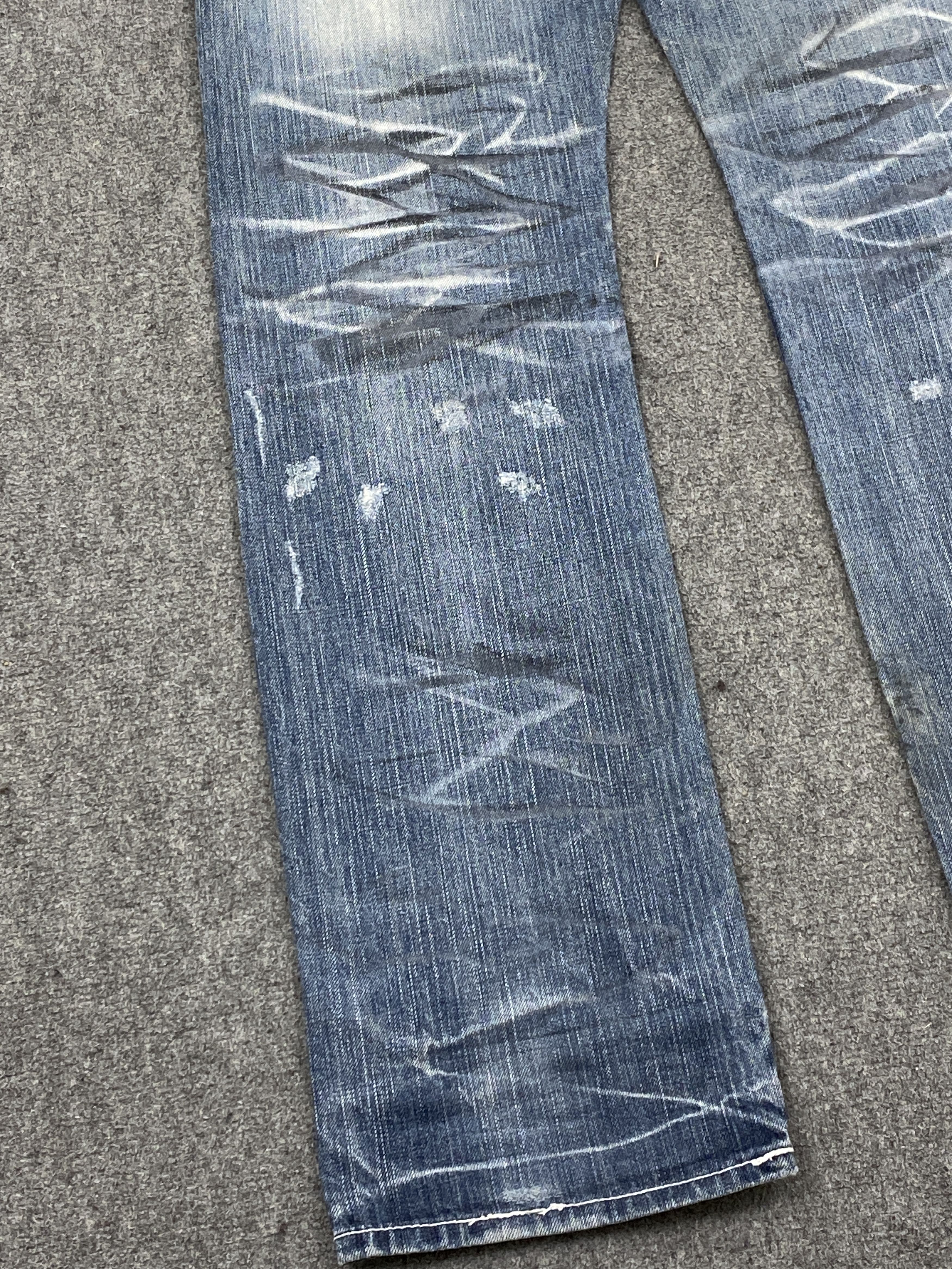 If Six Was Nine Vintage Japanese Brand Faded Blue jeans DP2747 Size US 32 / EU 48 - 18 Thumbnail