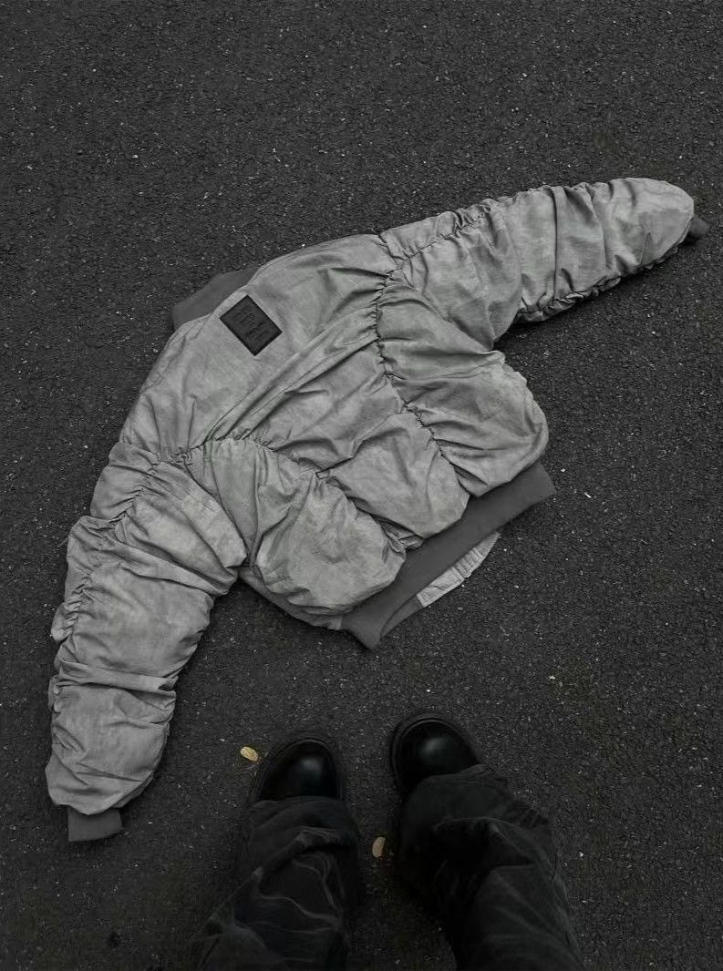 Japanese Brand × Vintage Retro Wasteland Wind Jacket Pleated Design Size US XL / EU 56 / 4 - 2 Thumbnail